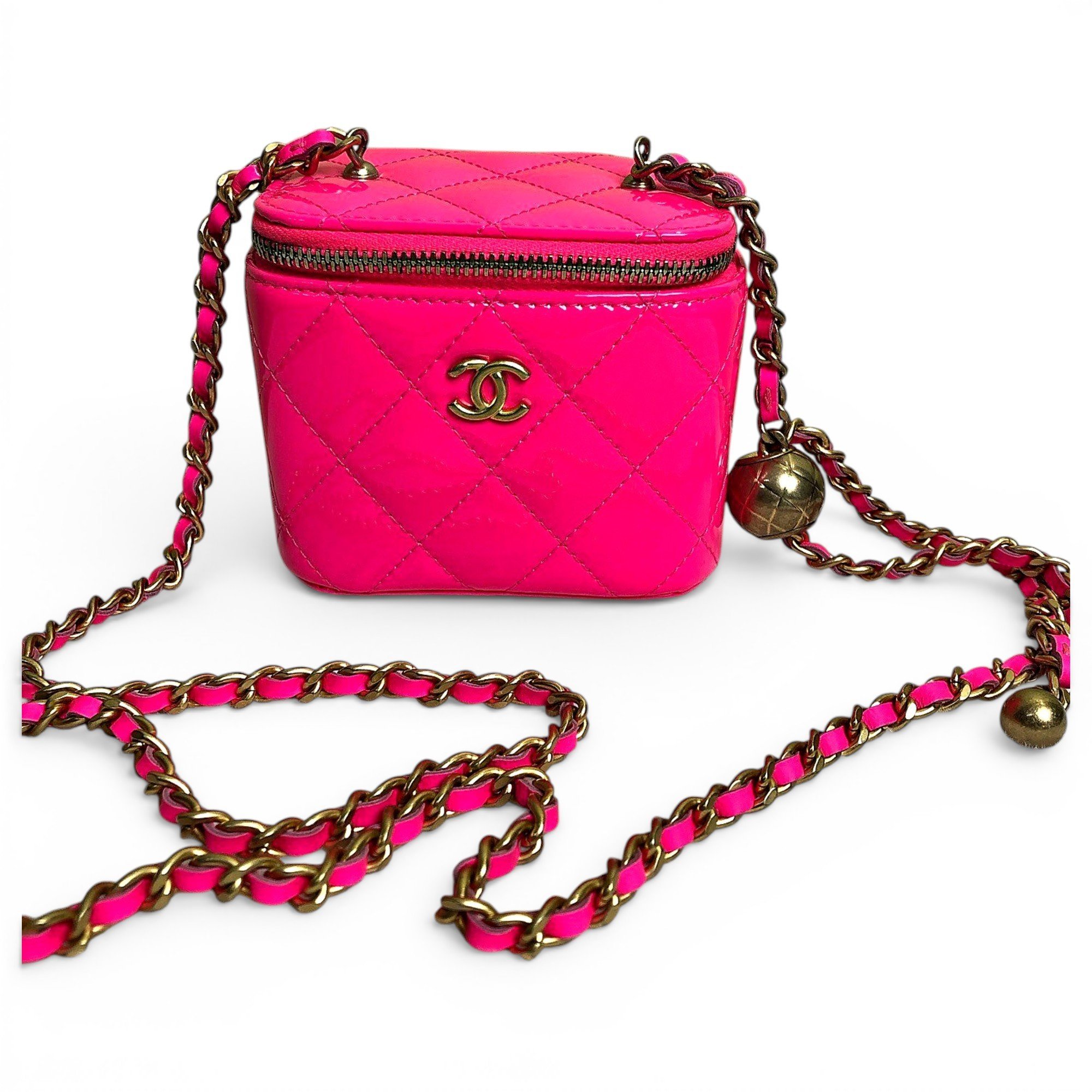 Trendy CC Vanity leather handbag