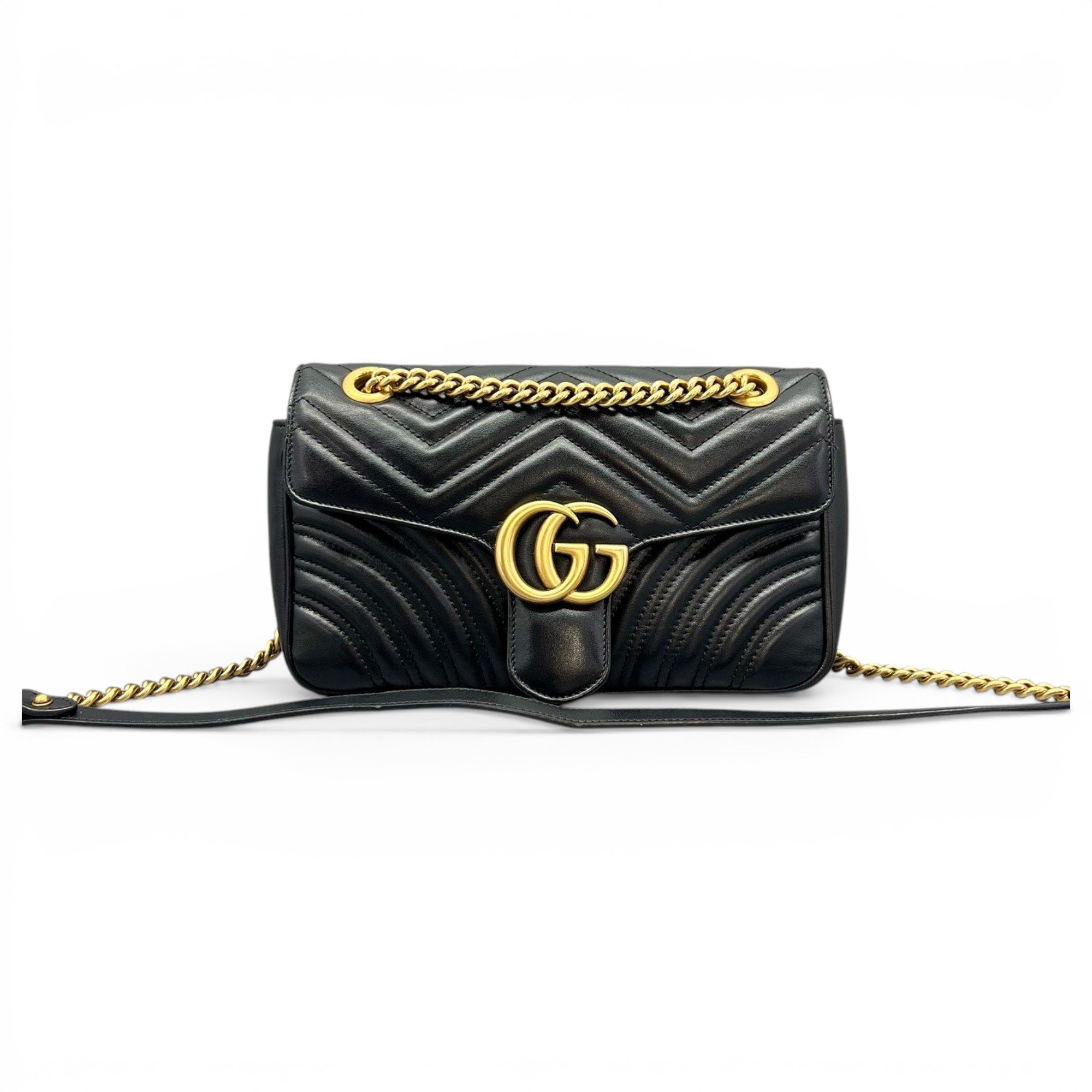 GG Marmont Flap leather crossbody bag
