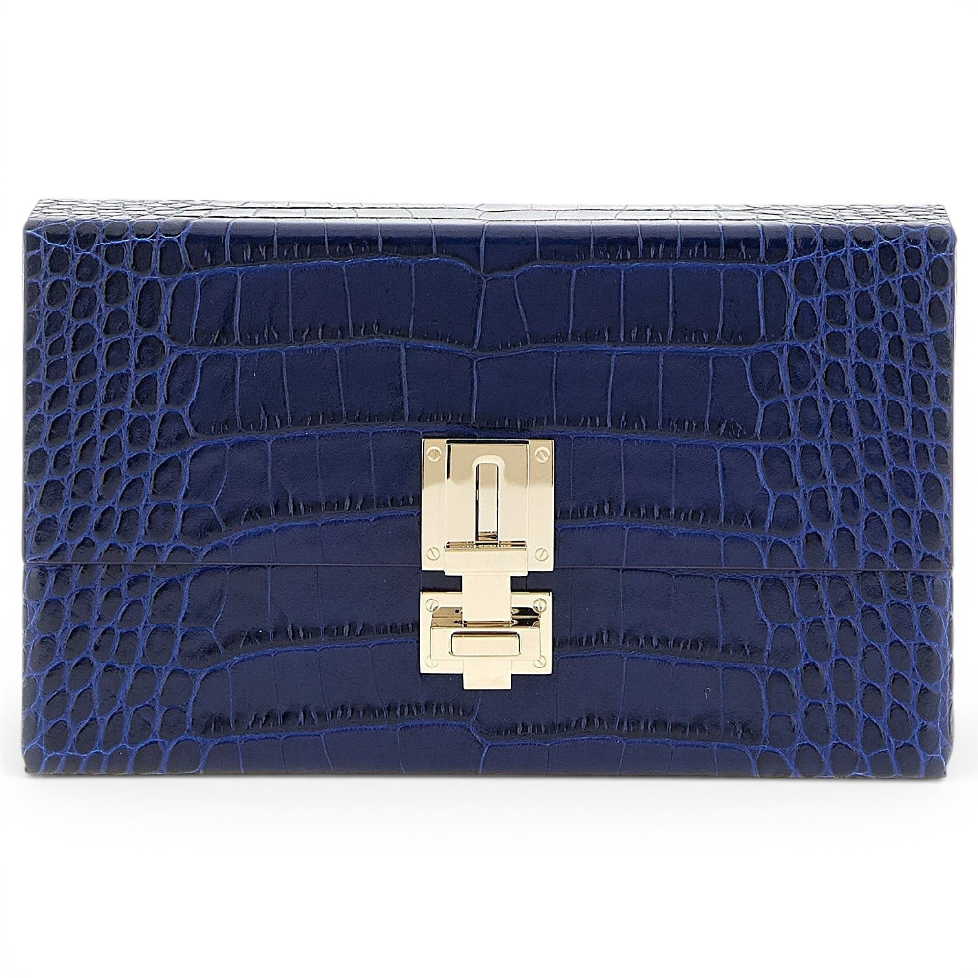 Leather clutch bag