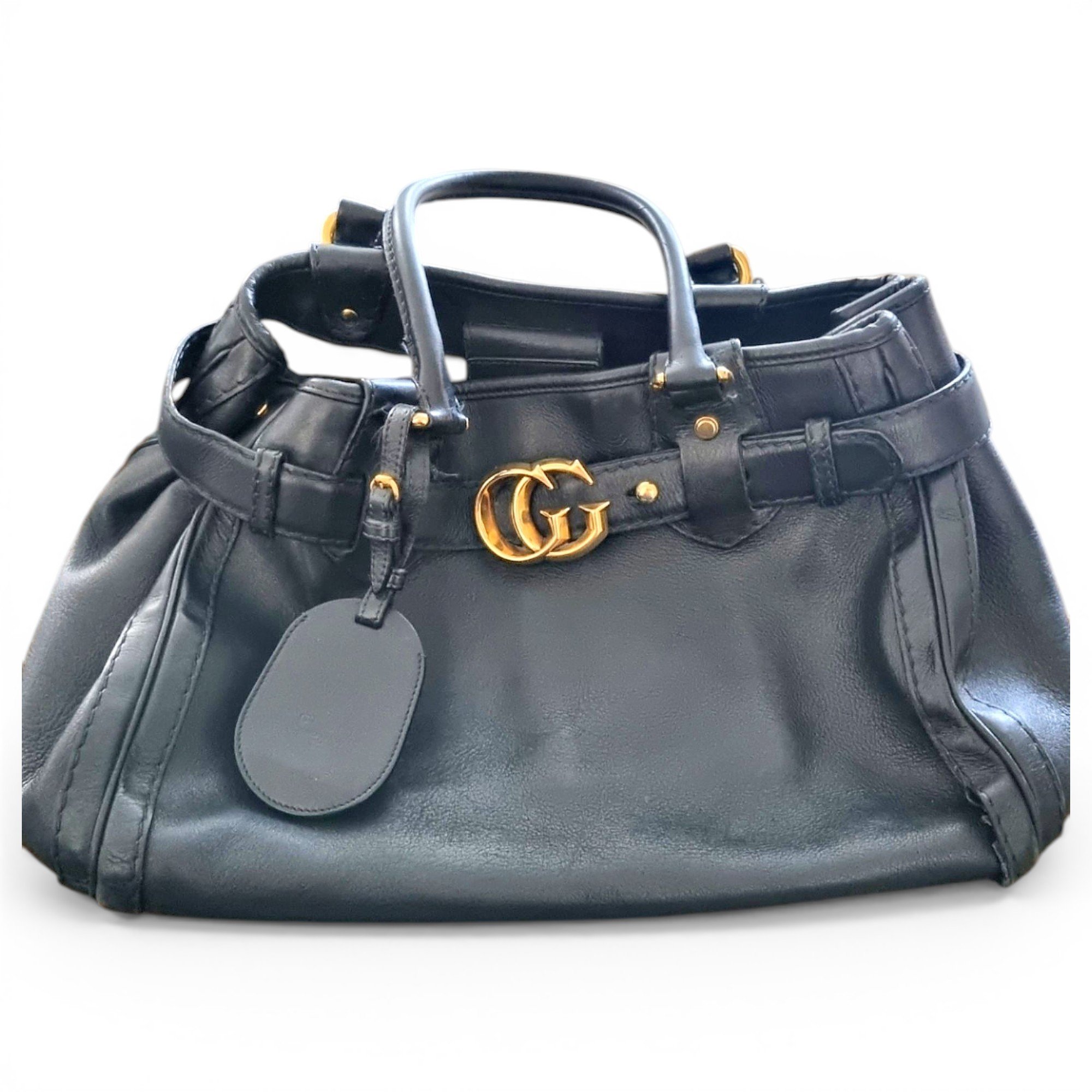 GG Running leather handbag