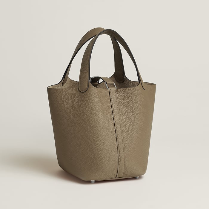 Beige Marfa Picotin Lock 18 Bag