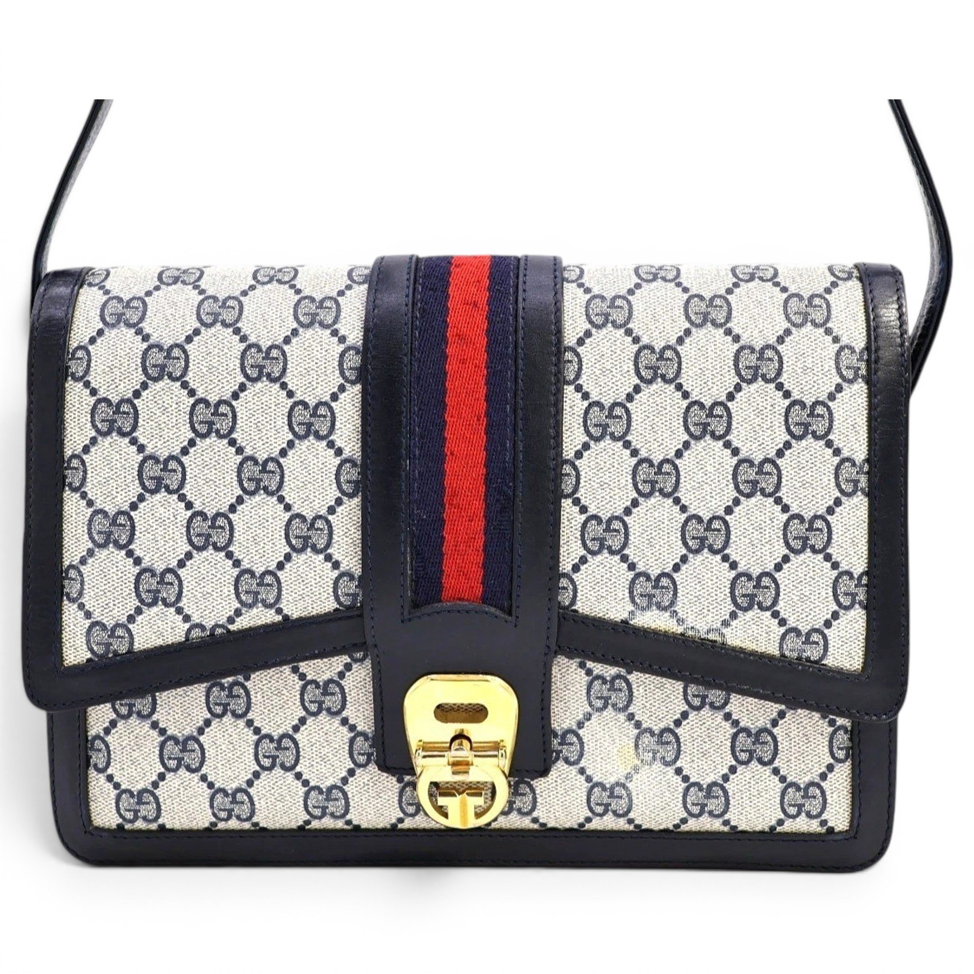 Ophidia Flap Top Handle vinyl handbag