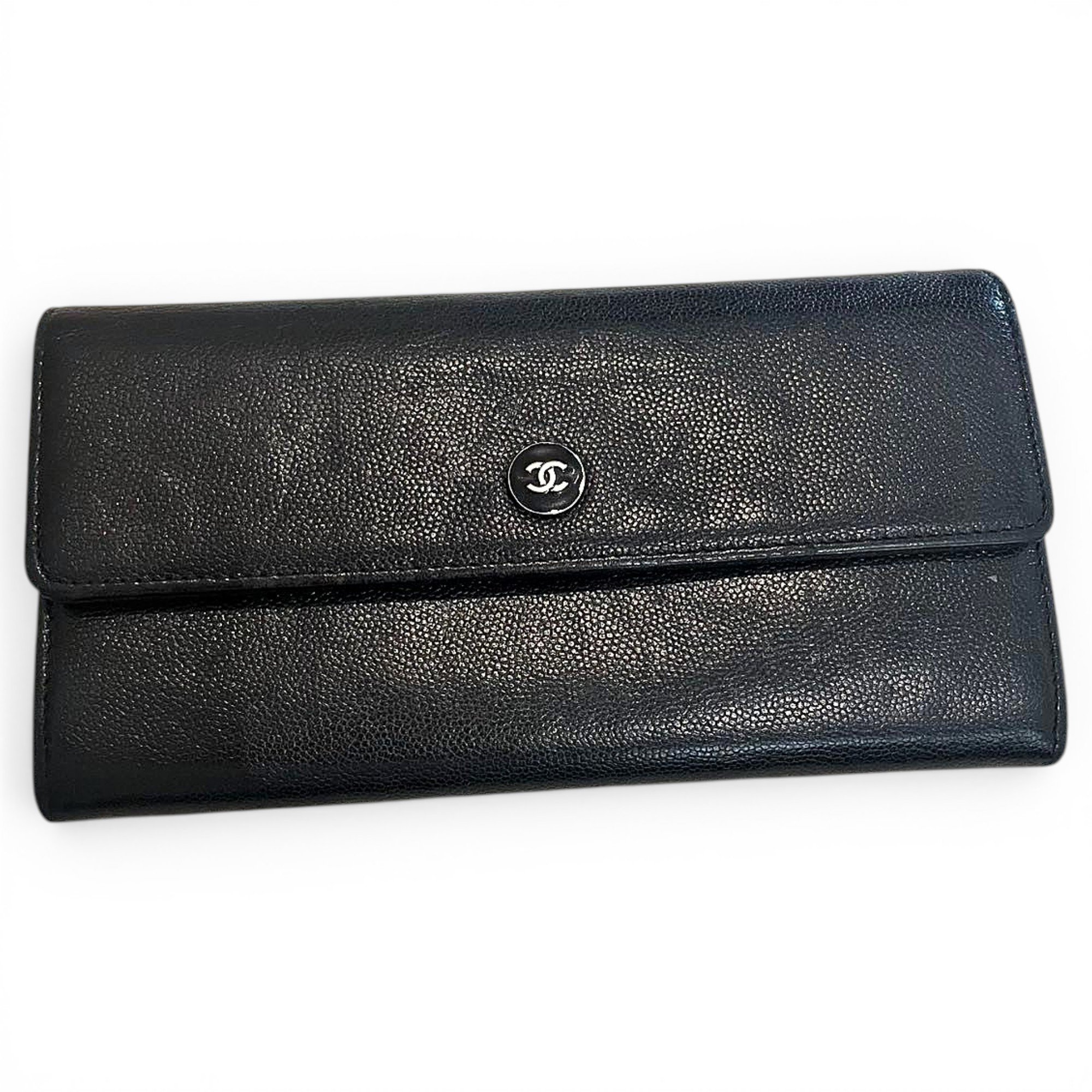 Leather clutch bag