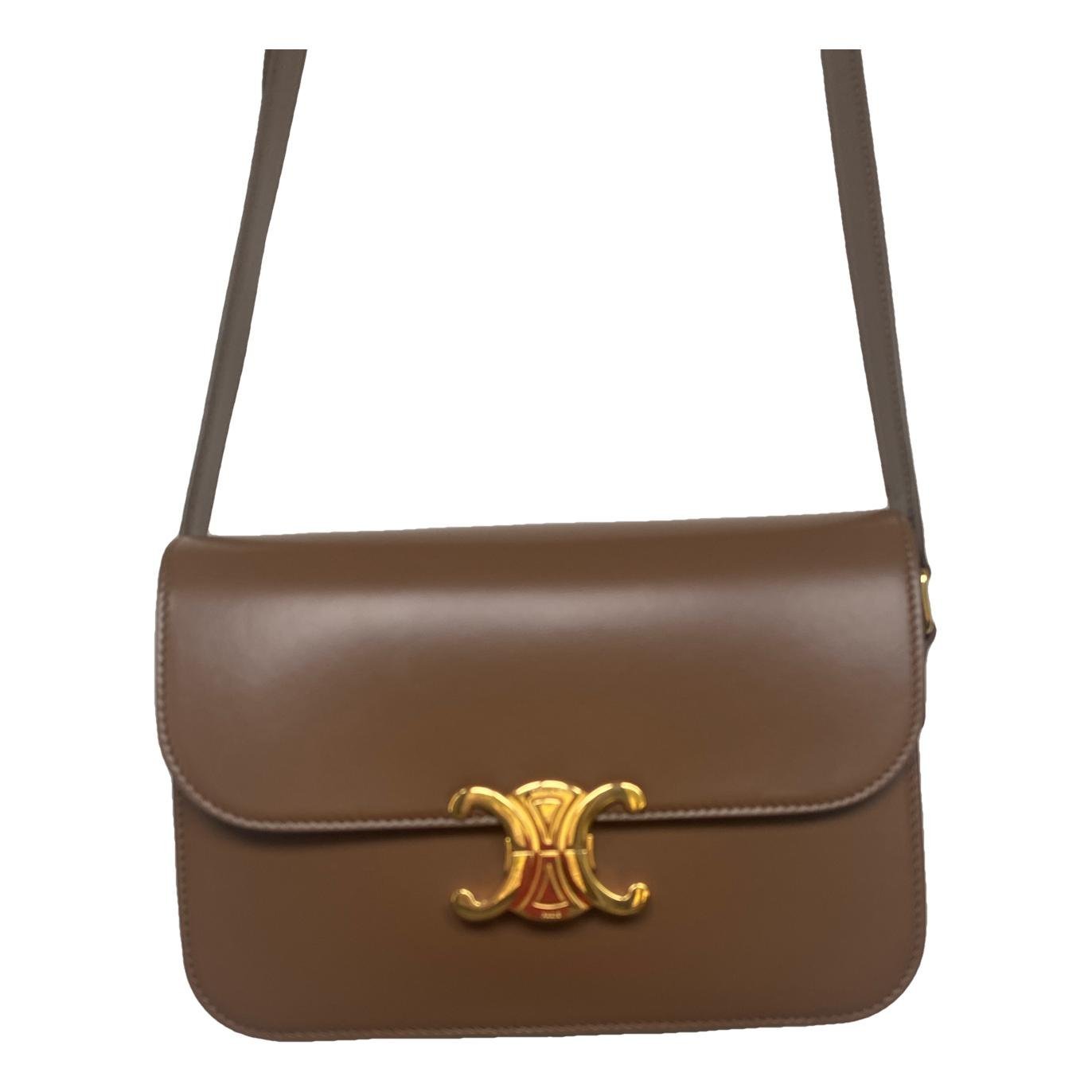 Triomphe leather handbag