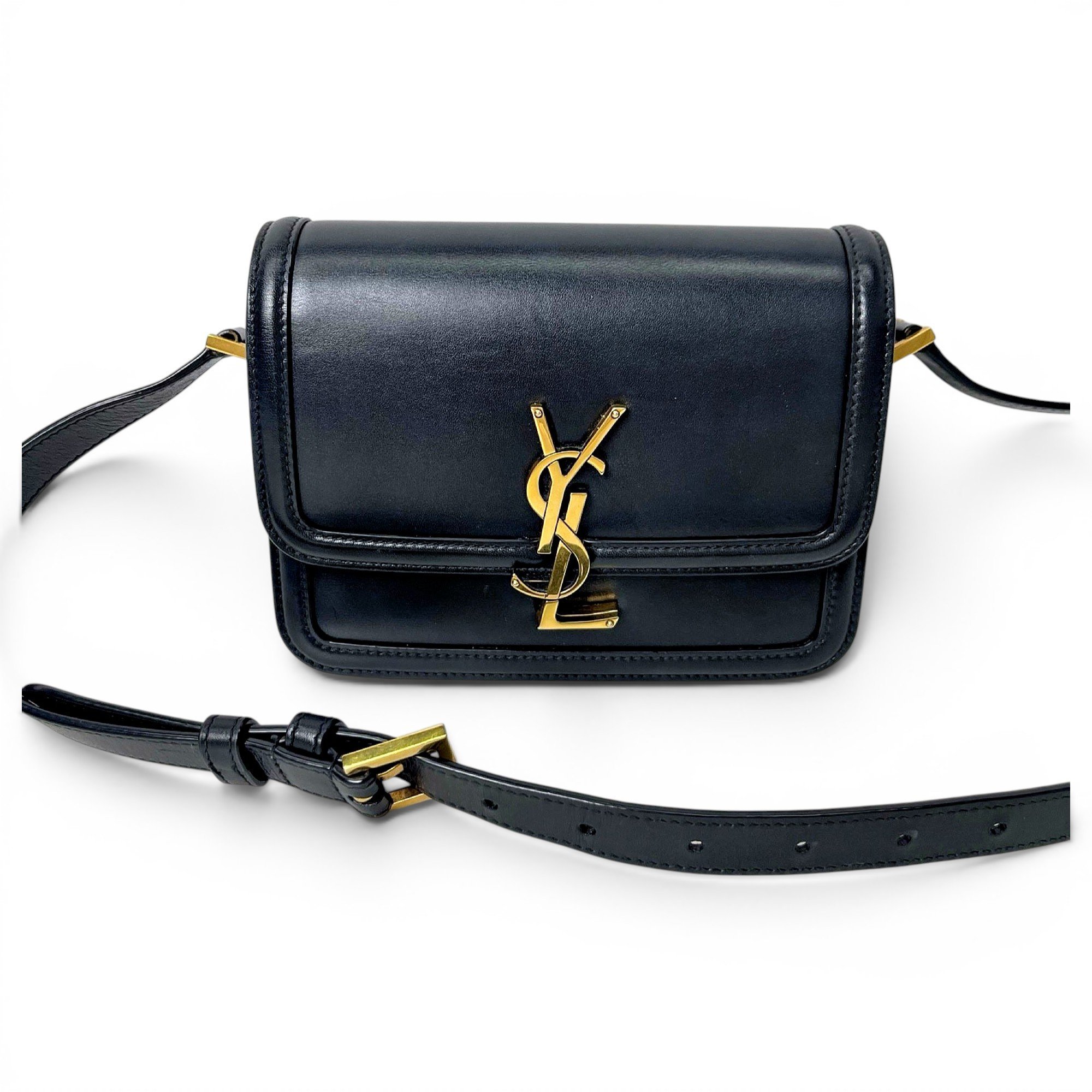 Solférino leather handbag