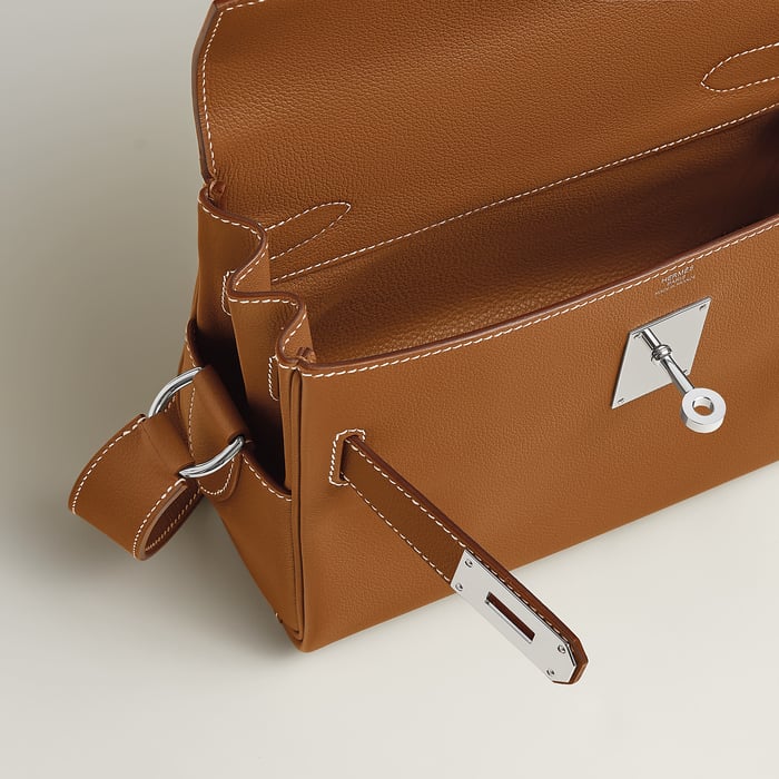 Gold Kelly Messenger Bag