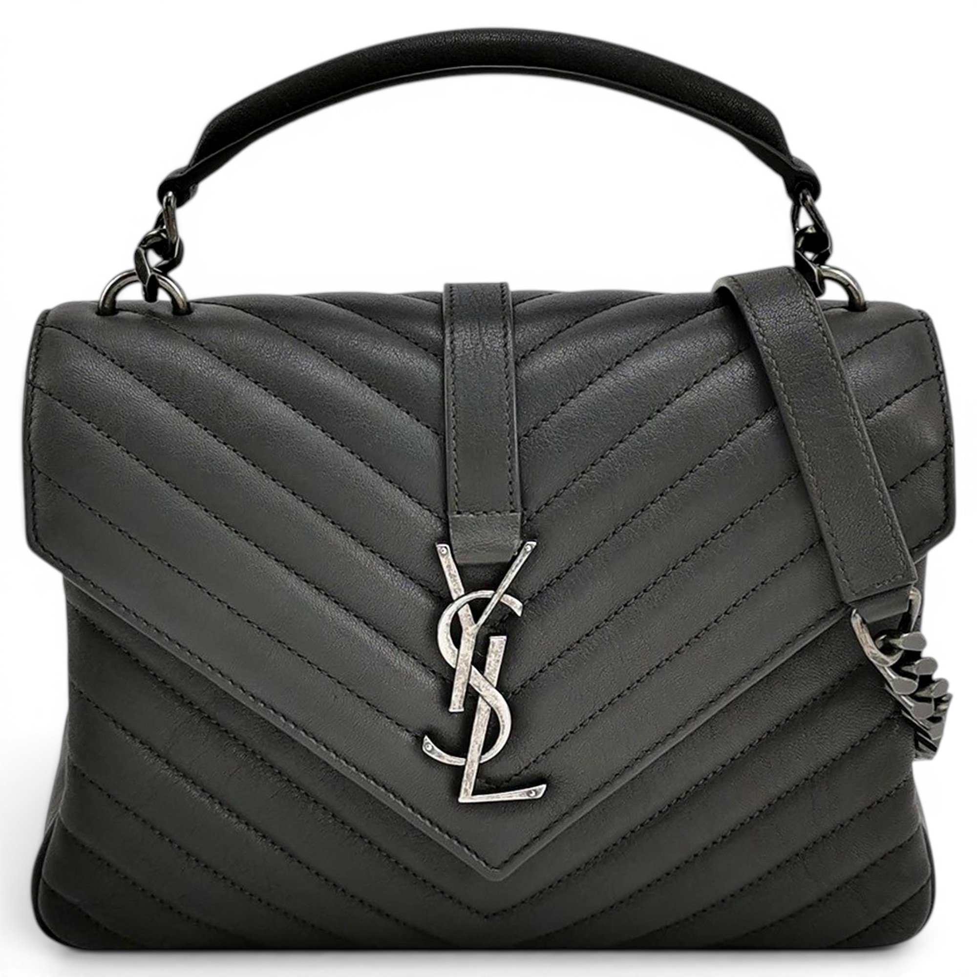 Collége monogramme leather handbag