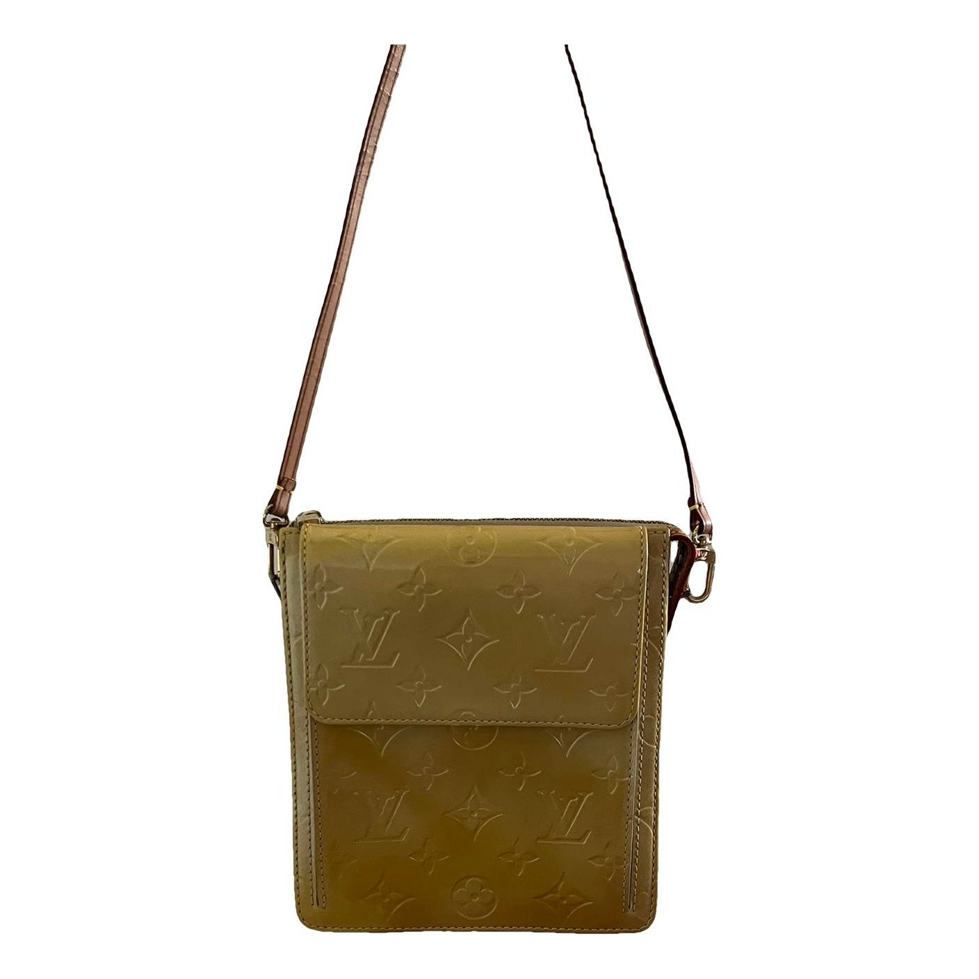 Mott patent leather crossbody bag