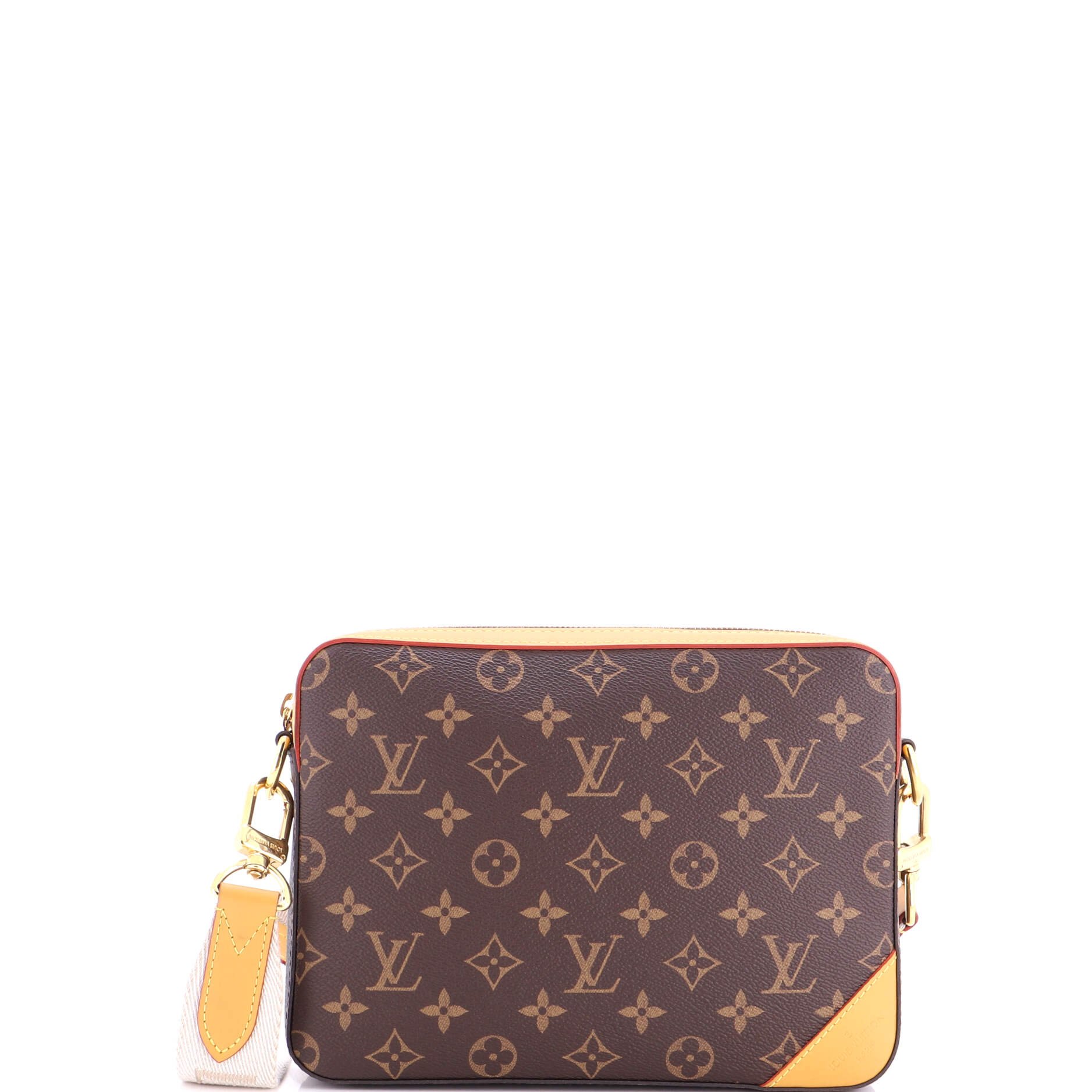 Nigo Trio Messenger Bag Limited Edition Stripes Monogram Canvas