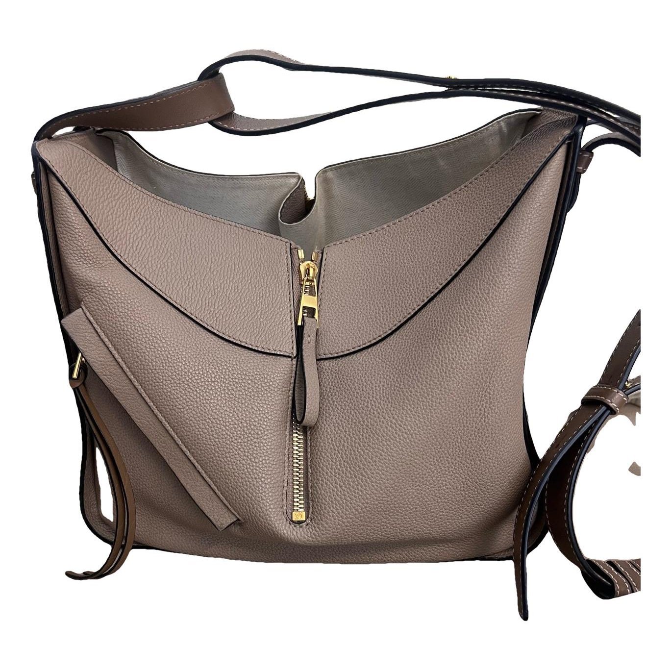 Hammock leather handbag