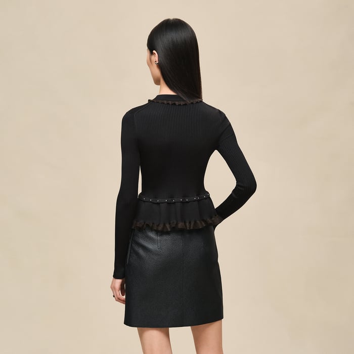 Noir Jewel Long-sleeve Sweater