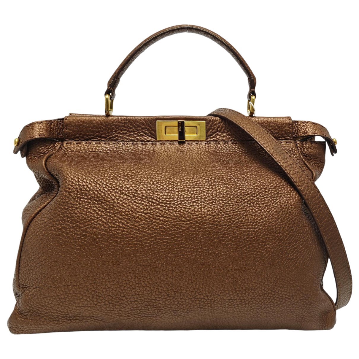 Peekaboo leather handbag