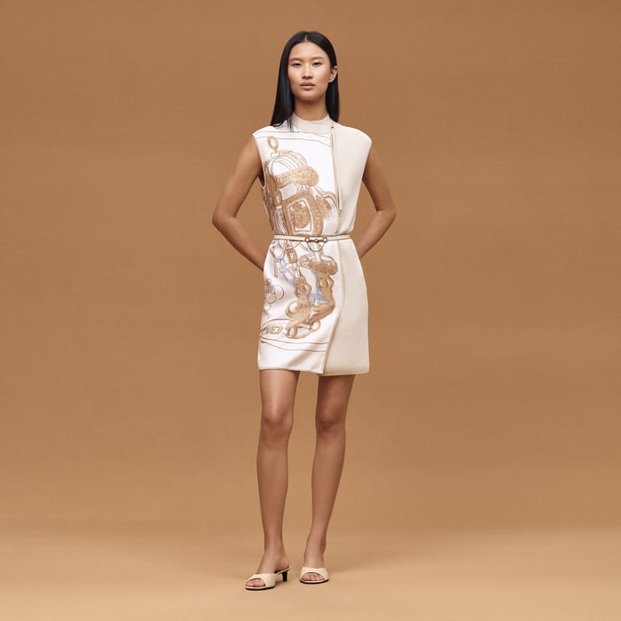 Blanc Nacre "Brides De Gala" Wraparound Dress