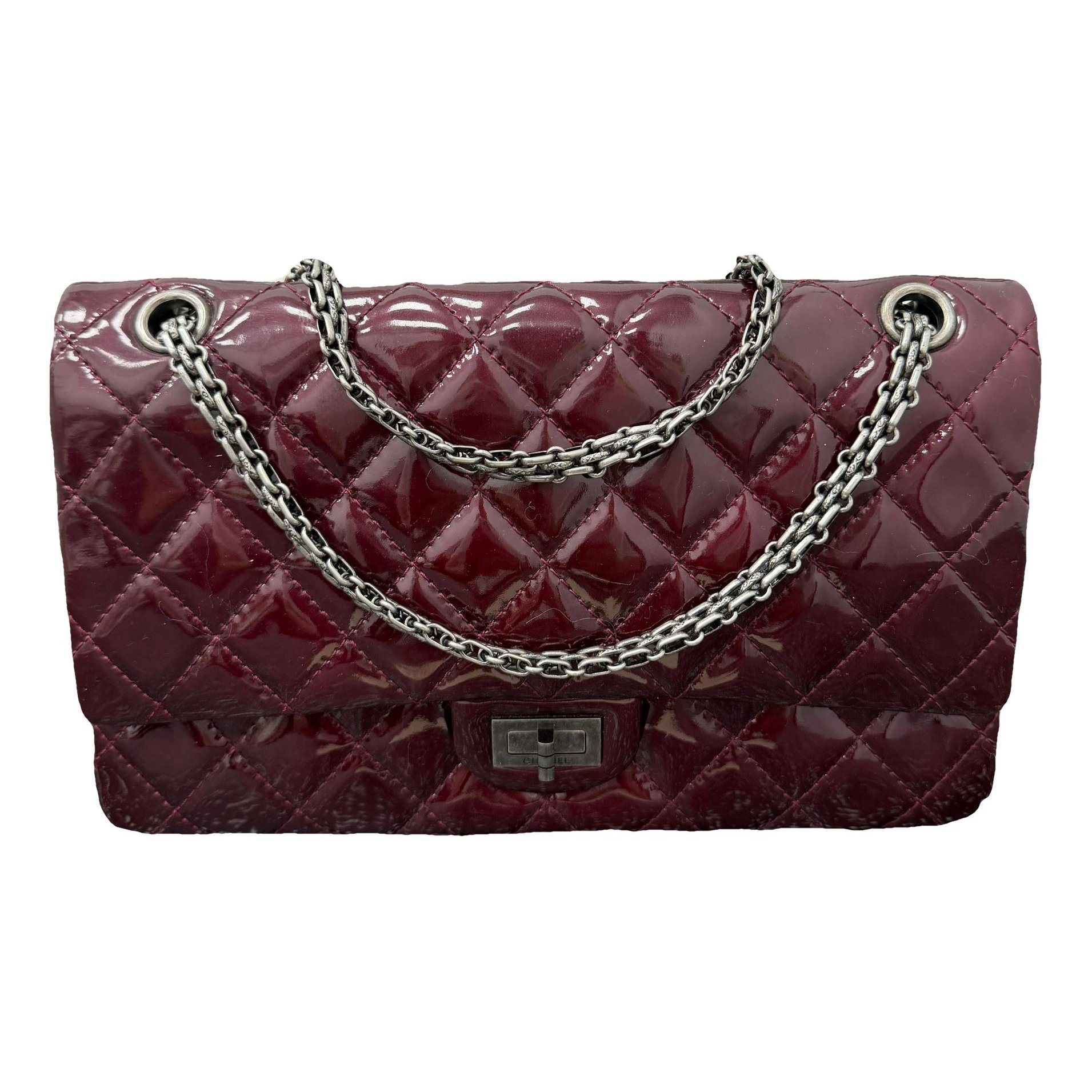 2.55 patent leather handbag