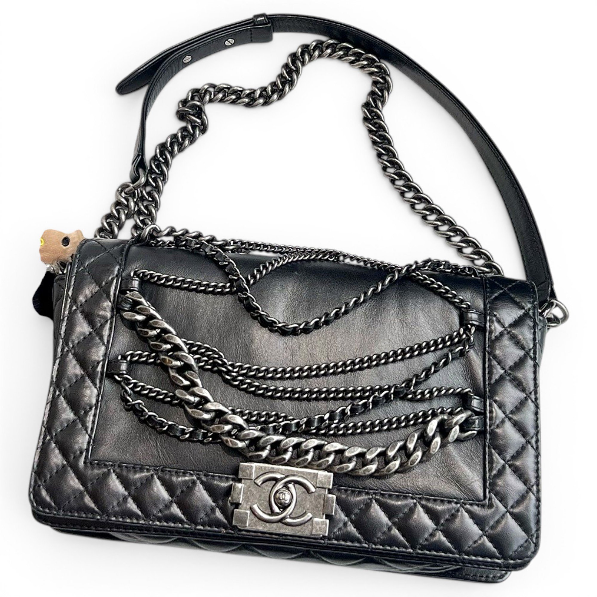 Boy leather crossbody bag