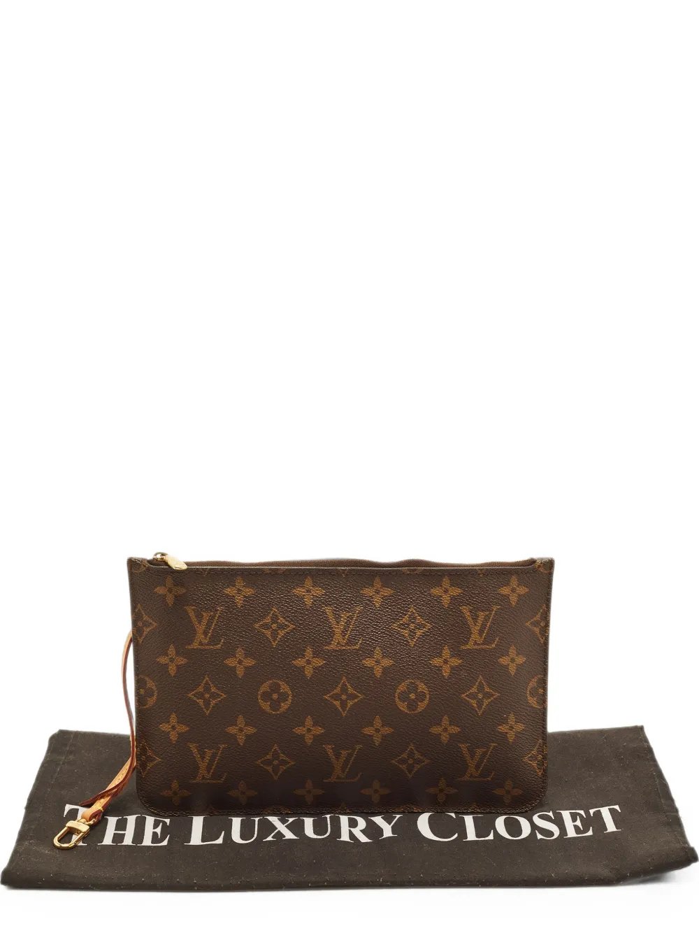 2018 Neverfull Monogram canvas clutch bag