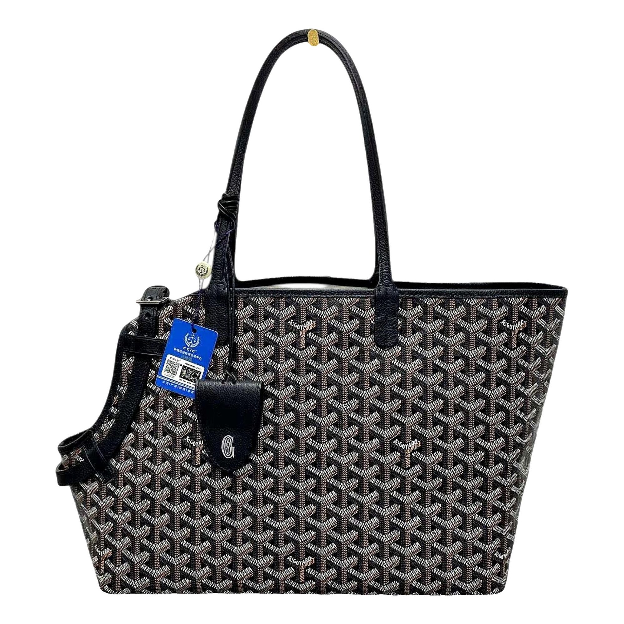 Goyard Saint-Louis leather handbag