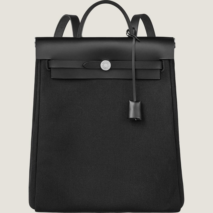 Noir Herbag a Dos Zip Retourne Backpack