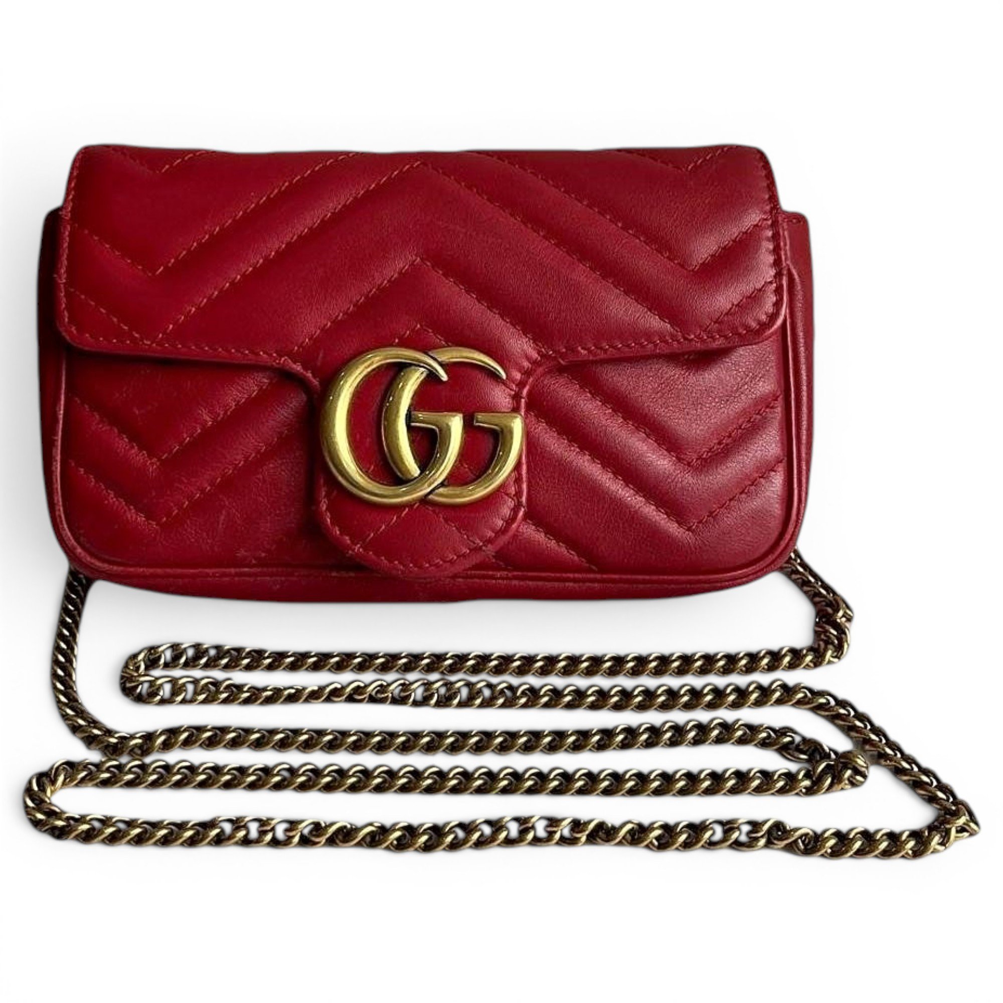 GG Marmont Flap leather handbag
