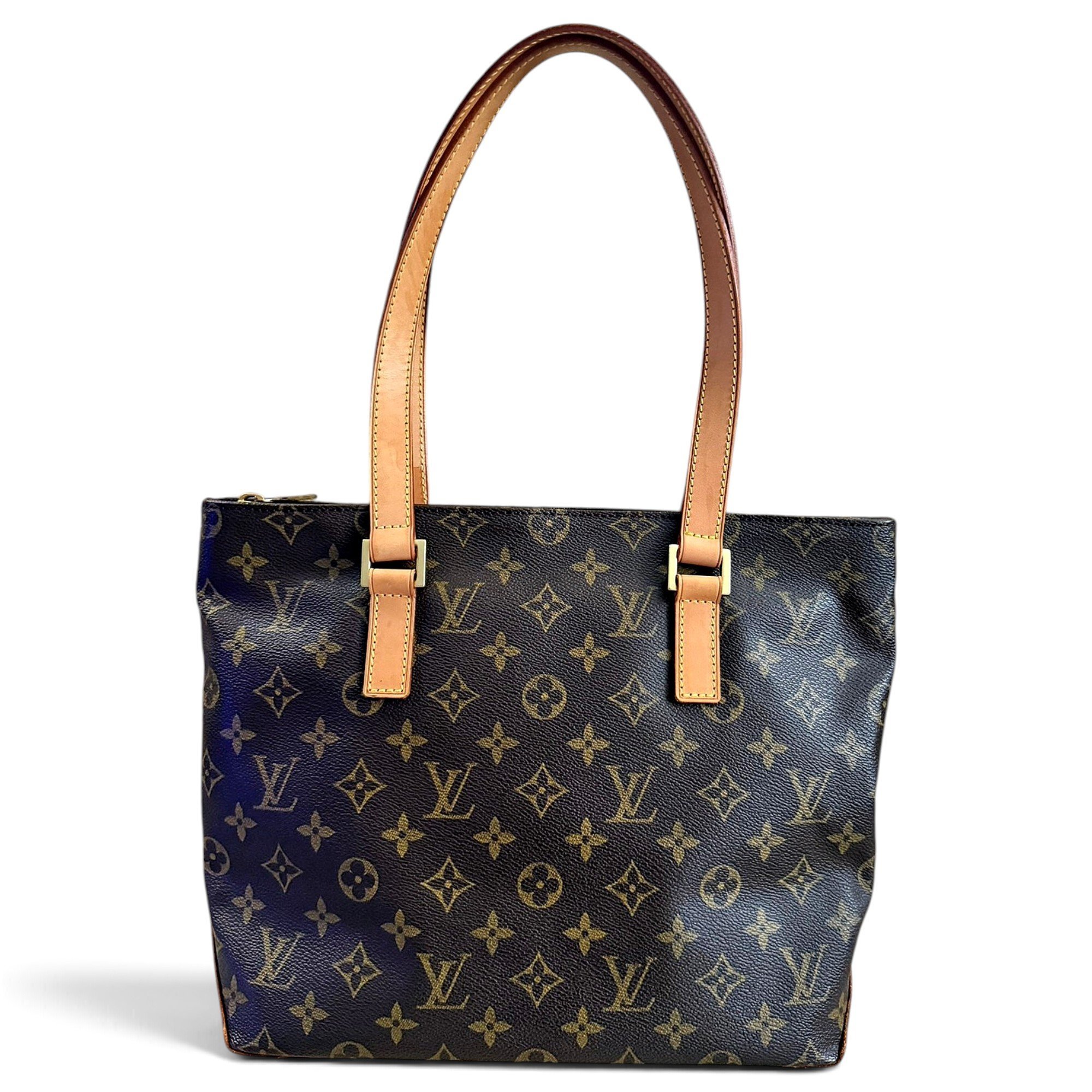 Piano leather tote