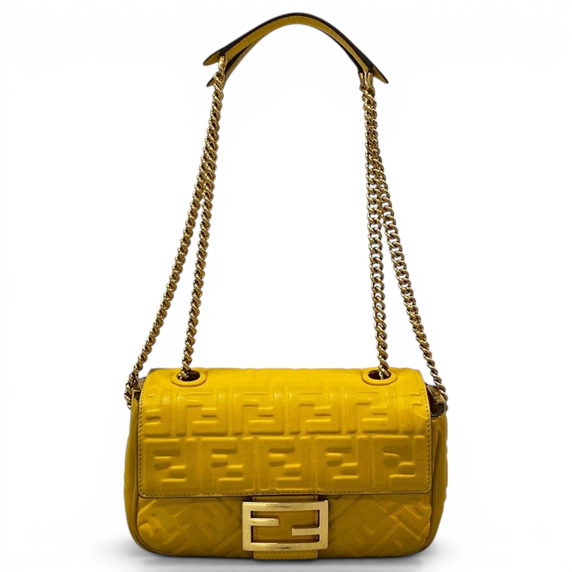 Baguette leather handbag