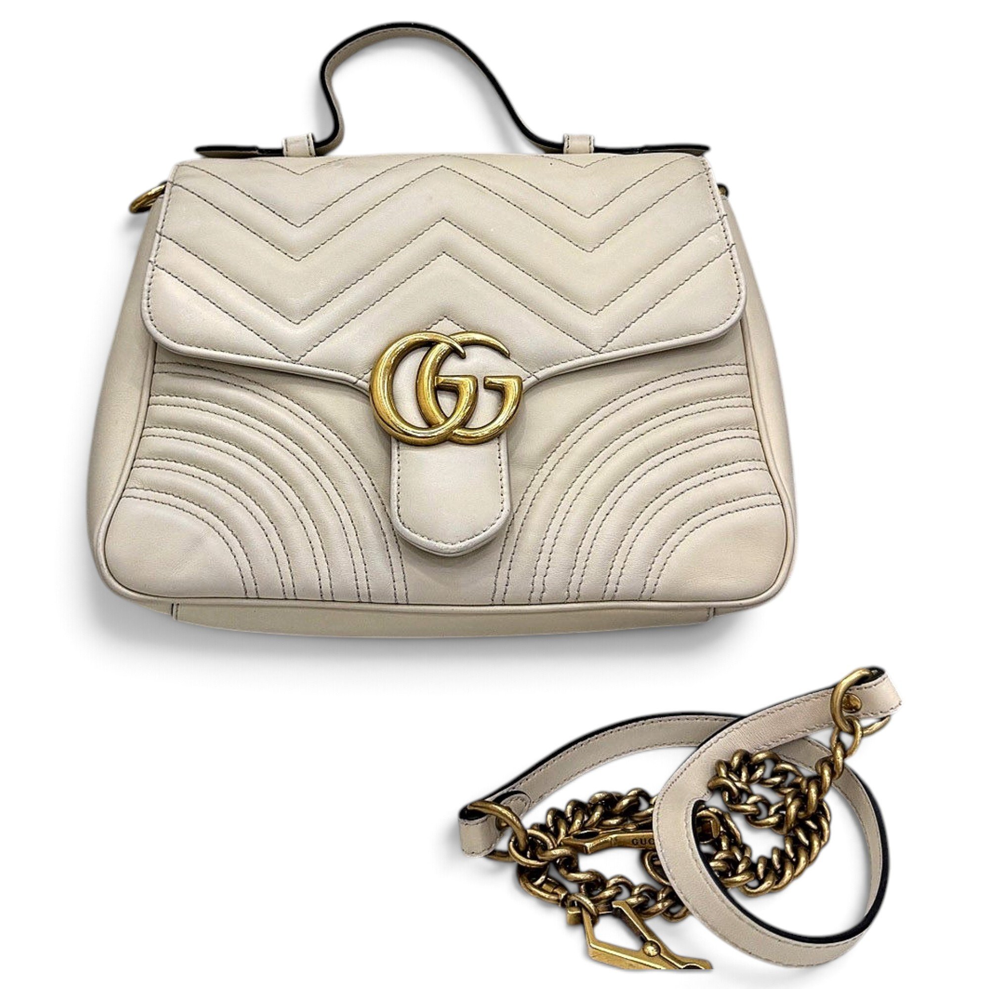 GG Marmont Flap leather handbag