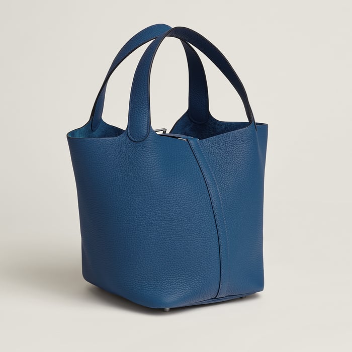 Bleu Tie Picotin Lock 22 Bag
