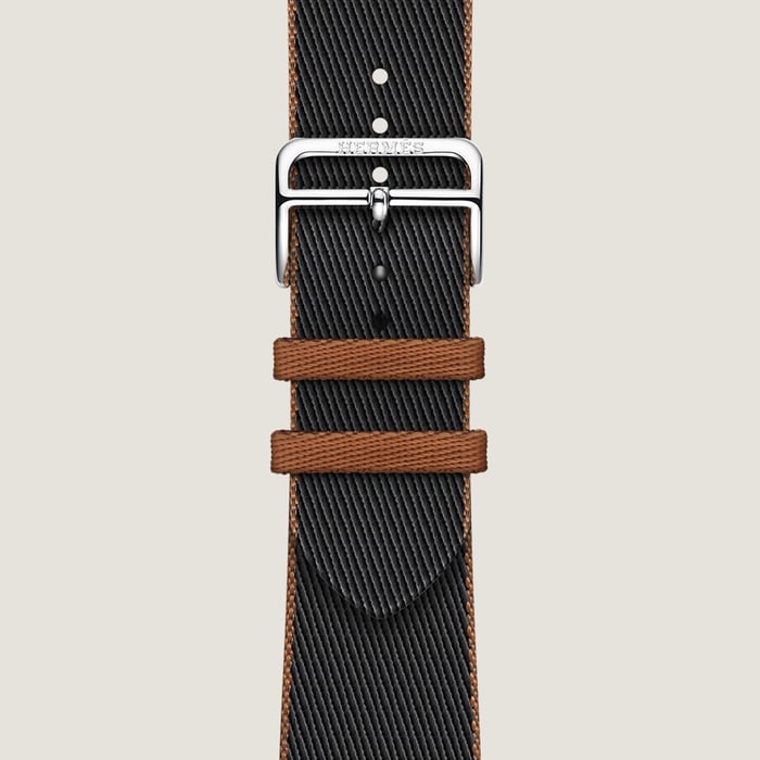 Band Apple Watch Hermès Single Tour 45 MM Twill Jump