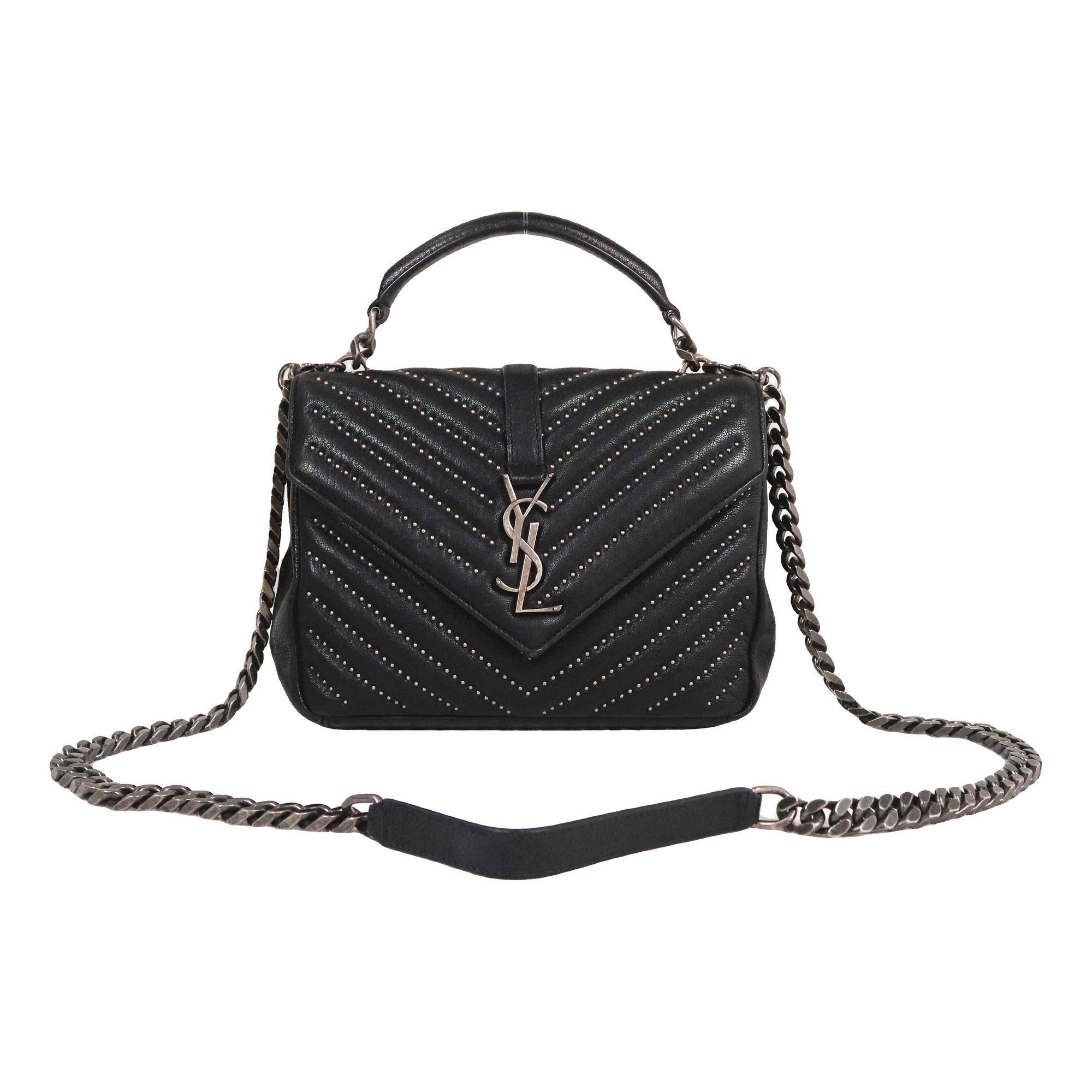 Collége monogramme leather handbag