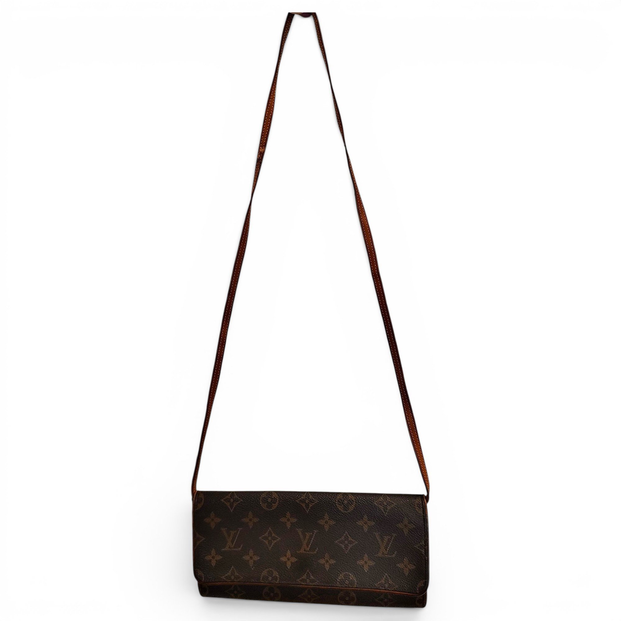 Leather clutch bag