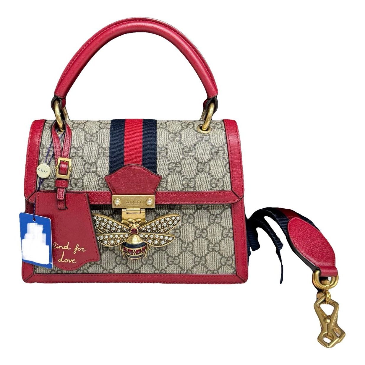 Queen Margaret vinyl handbag