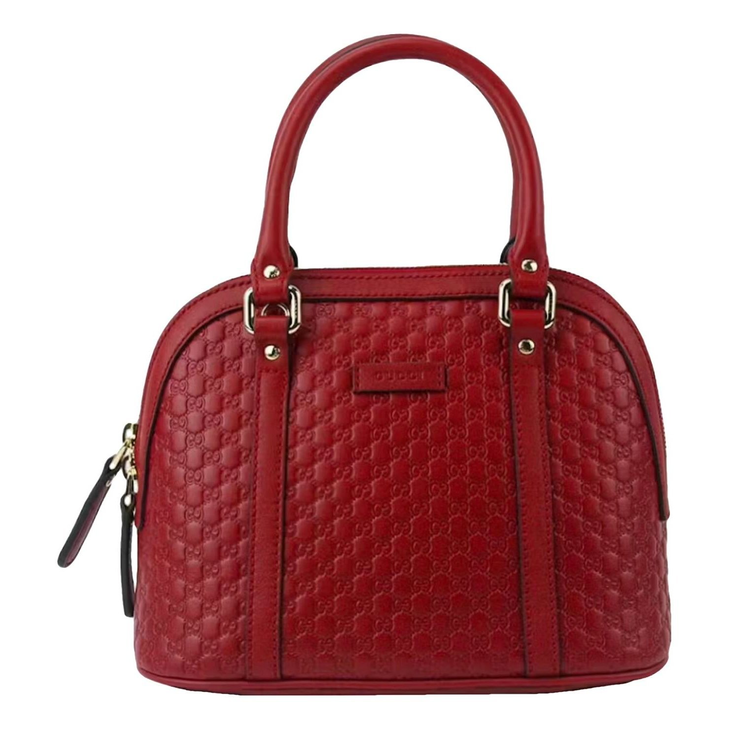 Dôme leather handbag