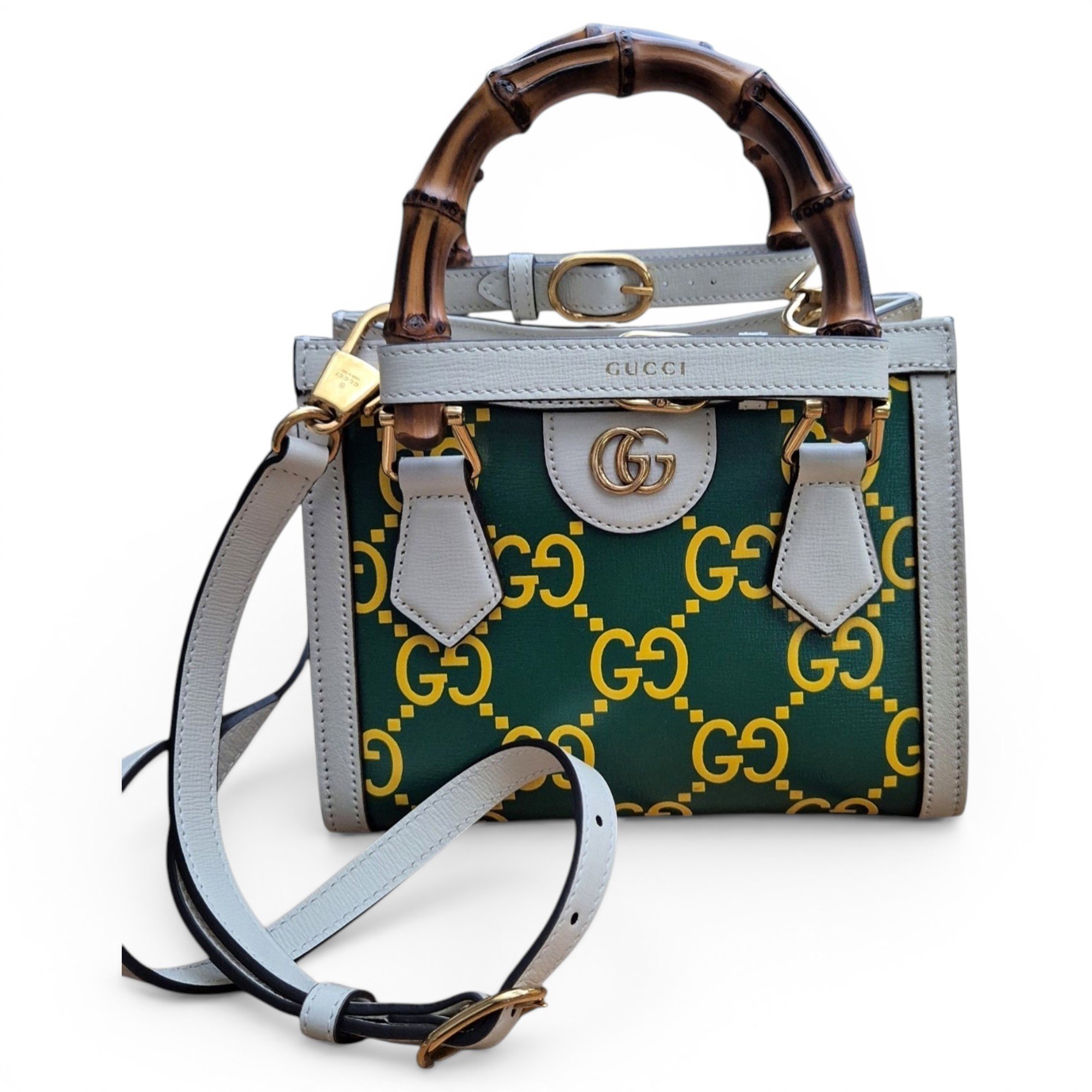 Diana Bamboo leather handbag