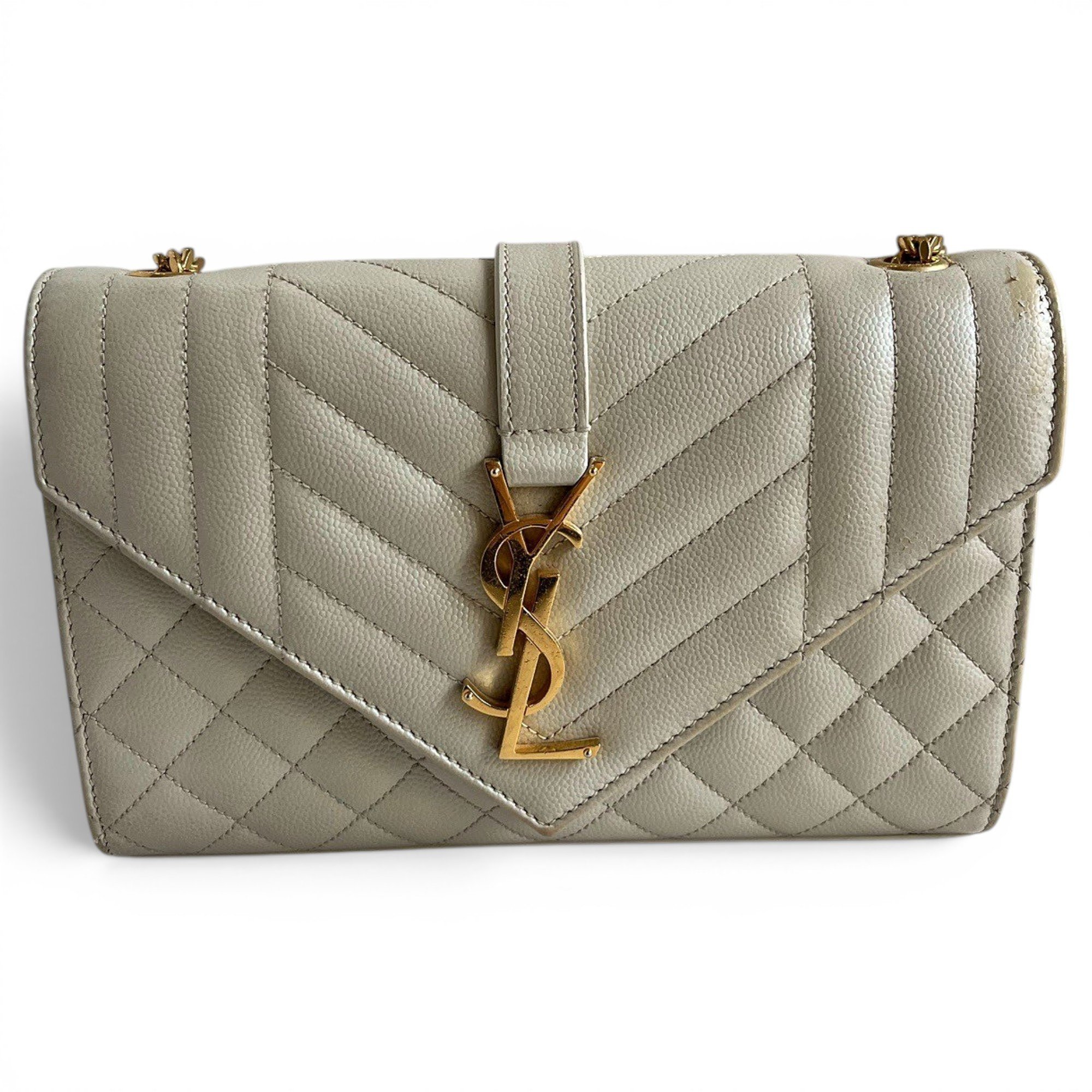 Envelope leather handbag