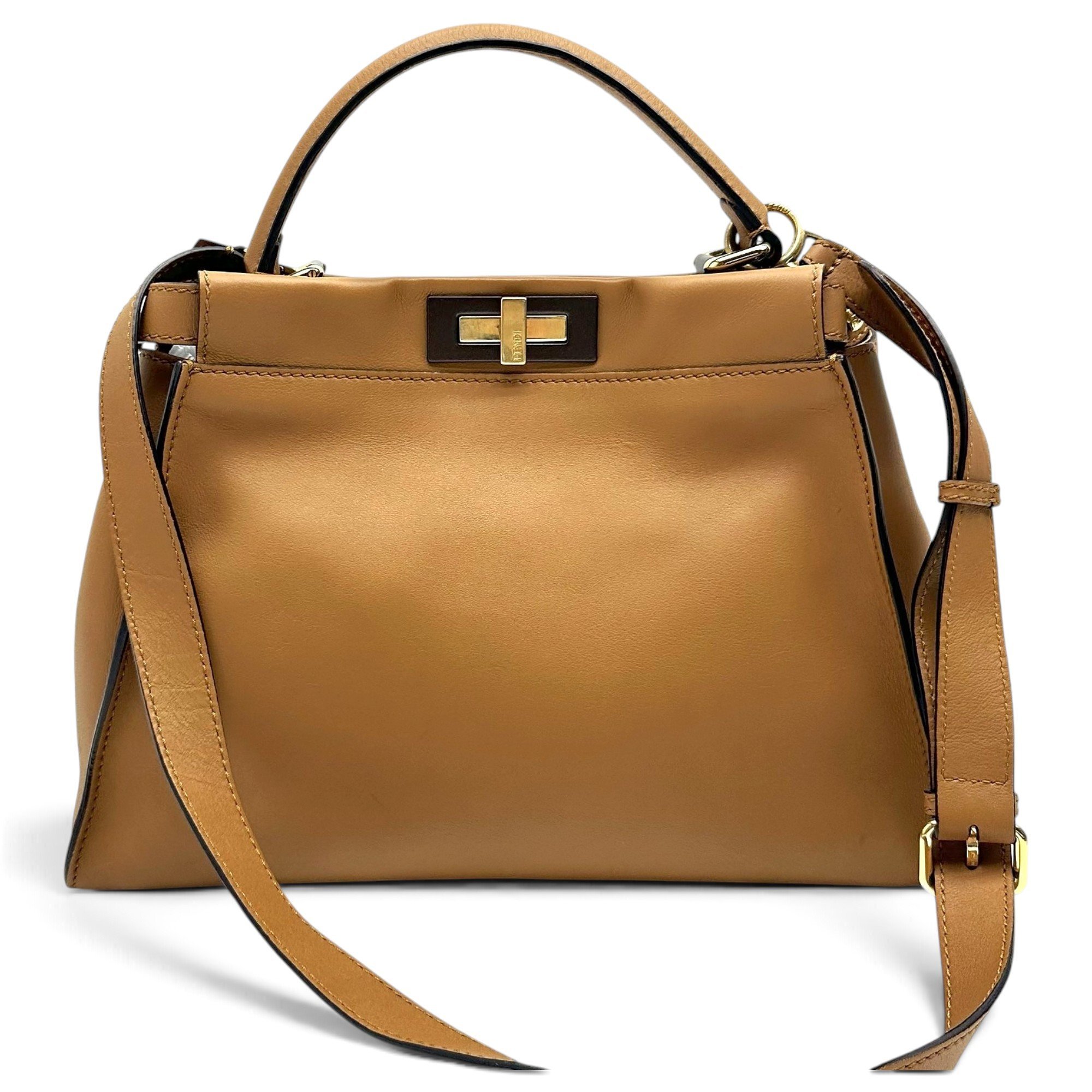 Peekaboo leather handbag