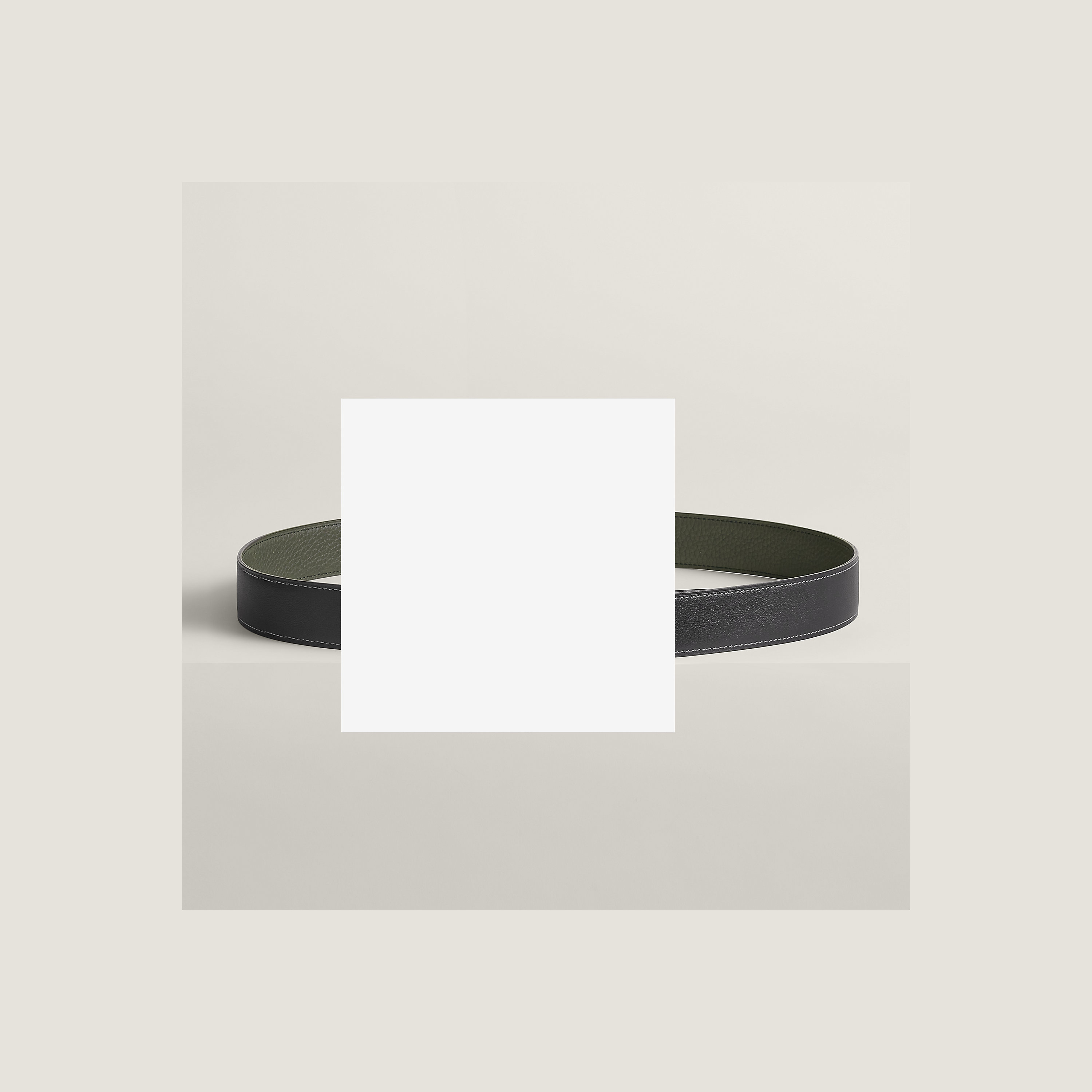Bride d'Apparat belt buckle & Reversible leather strap 32 mm