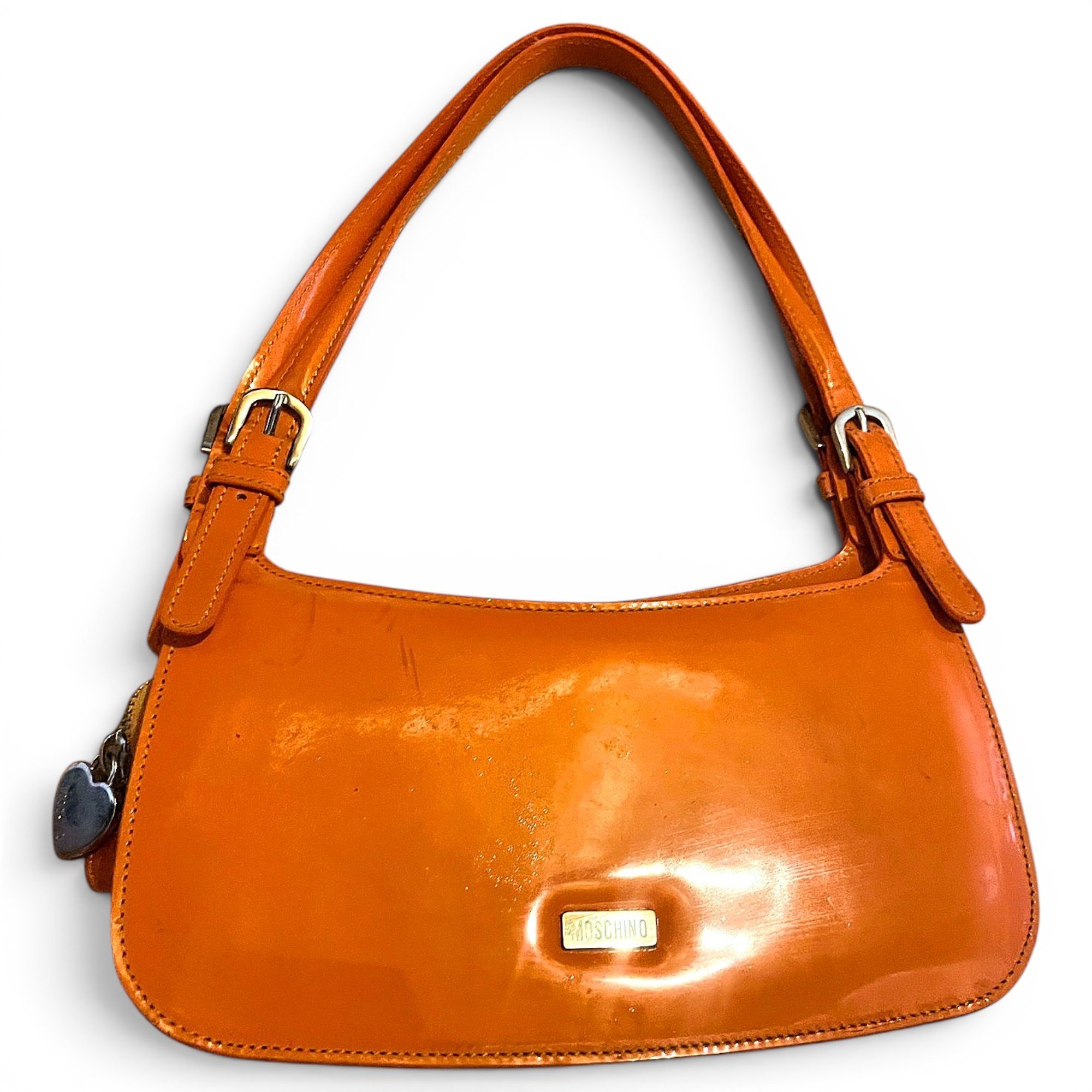 Patent leather handbag