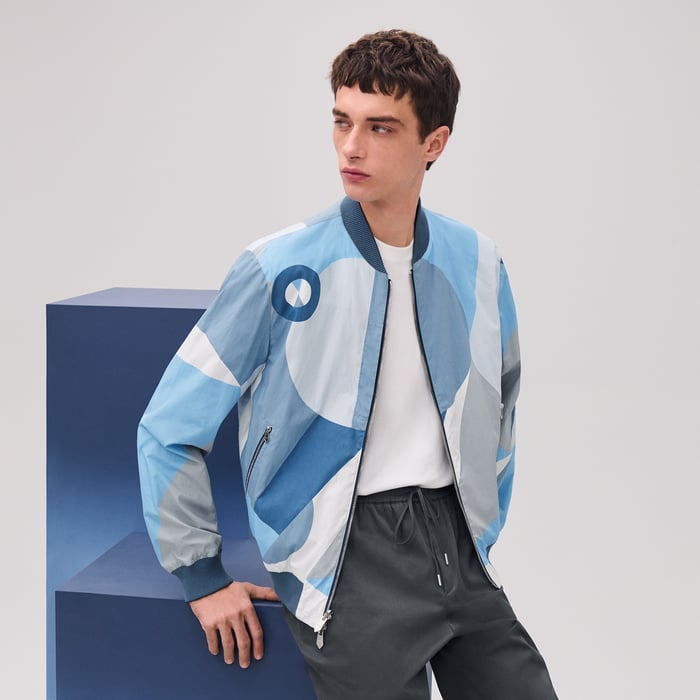 Océan "Le Theoreme d'Equithagore" Reversible Rib-trim Jacket