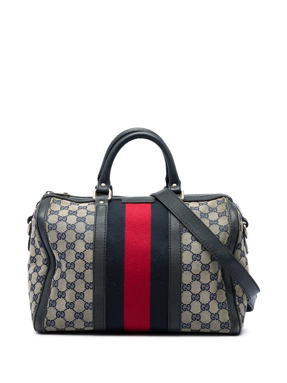 2016-2026 Medium GG Canvas Web Joy Boston Bag satchel