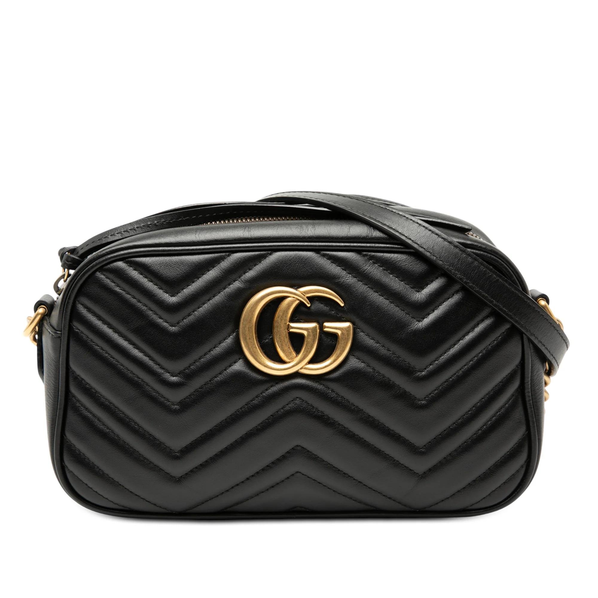 GG Marmont pony-style calfskin crossbody bag