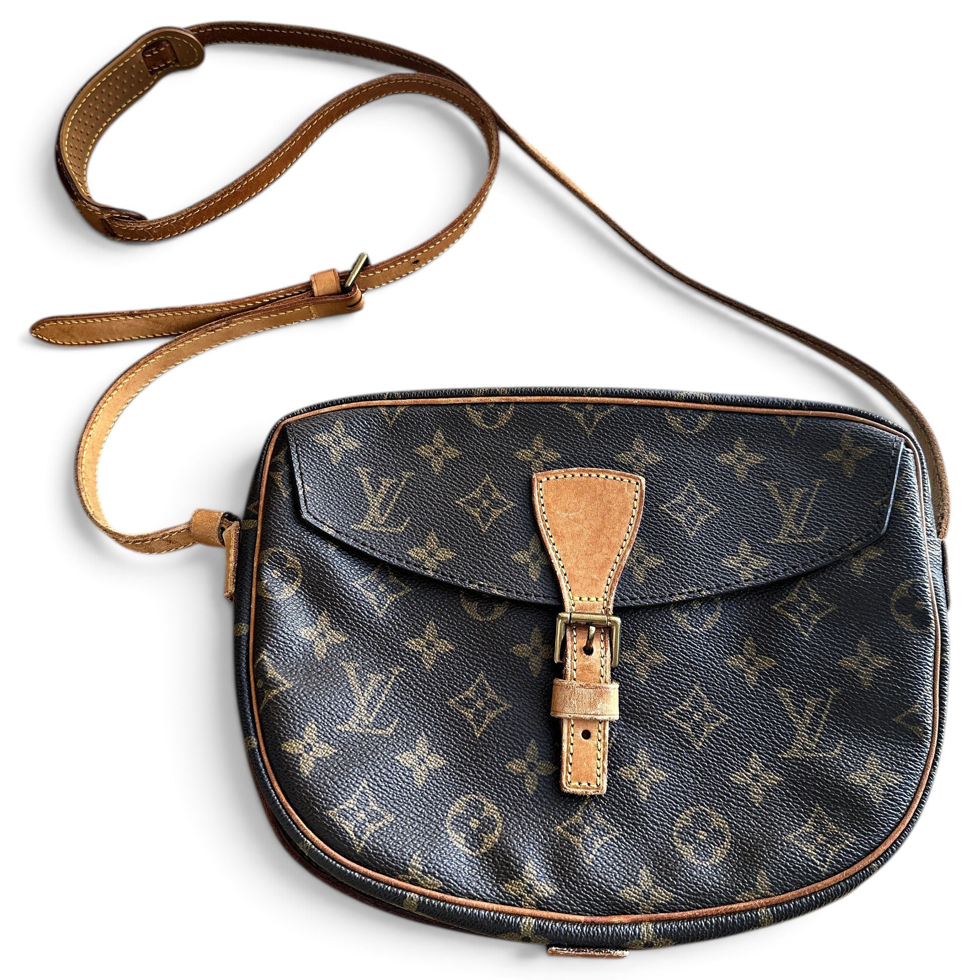 Jeune fille leather crossbody bag