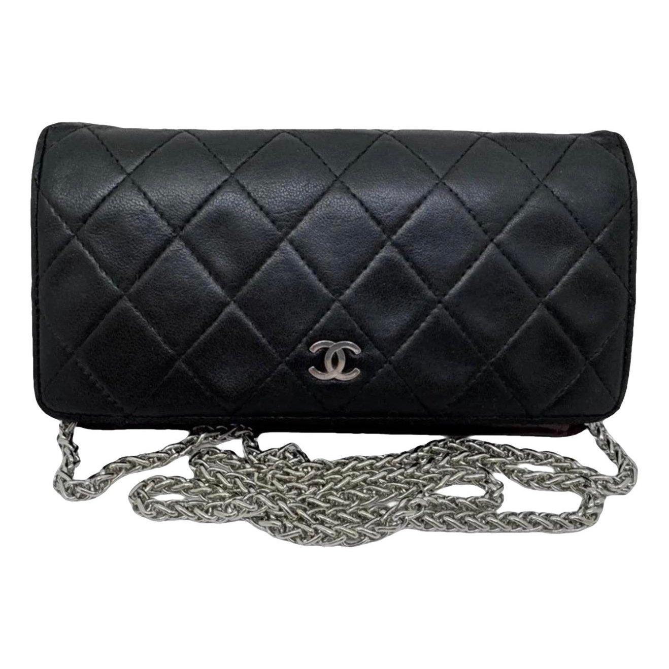 Leather clutch bag