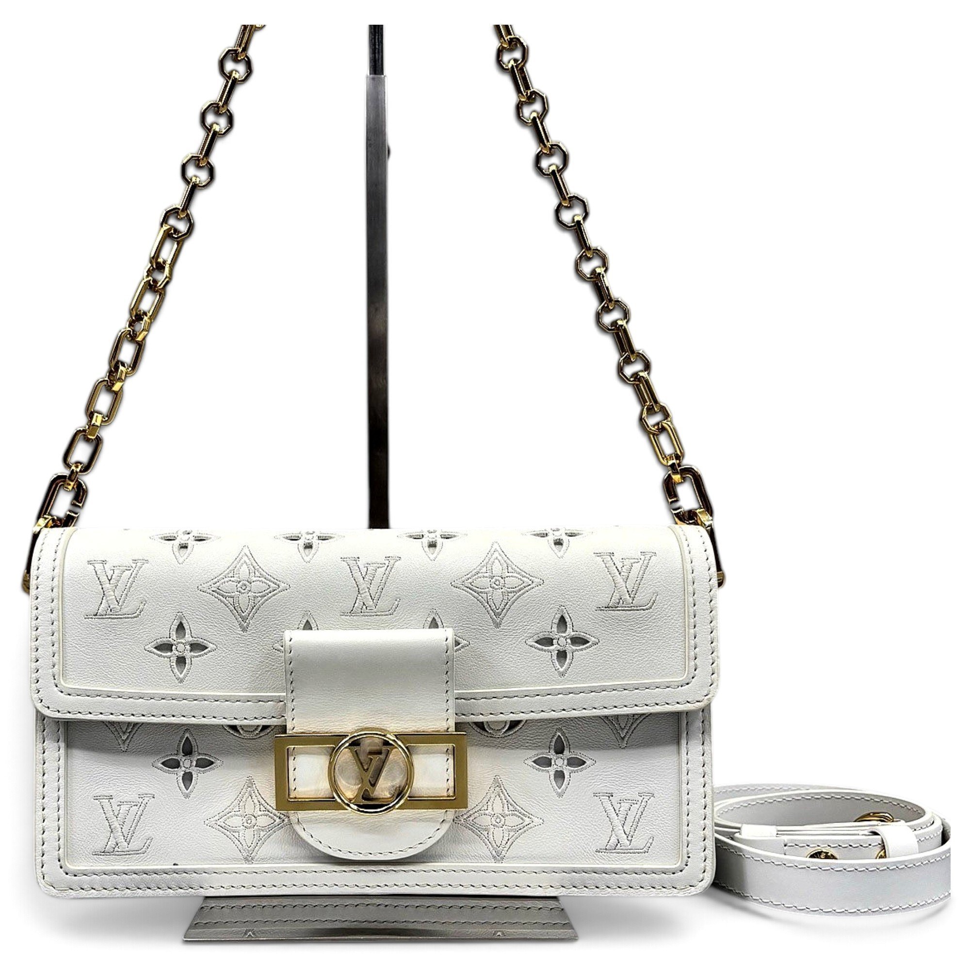 Dauphine leather handbag