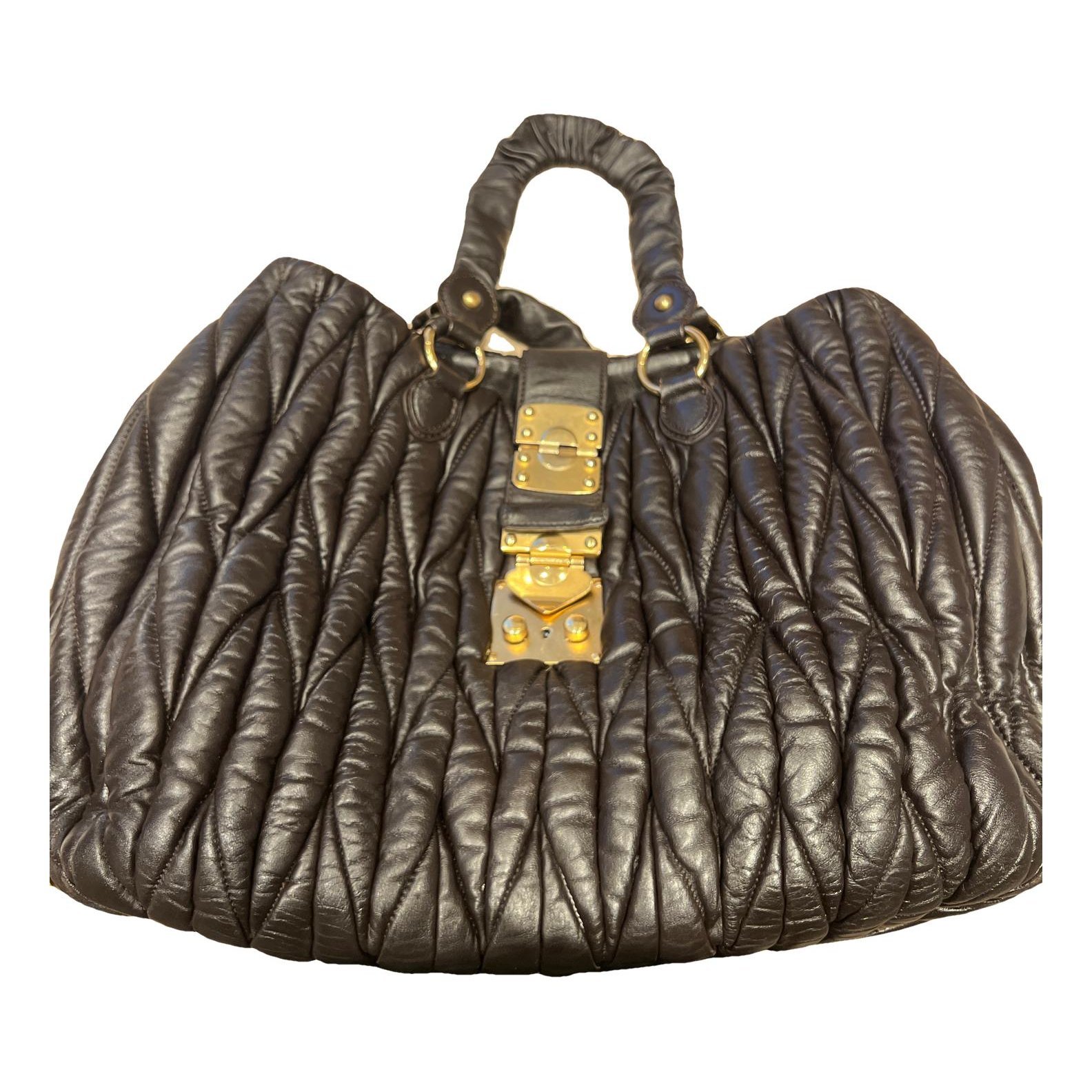 Miu Miu Matelassé leather handbag