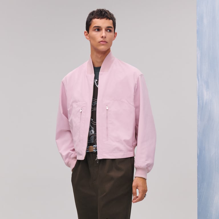 Rib-trim jacket