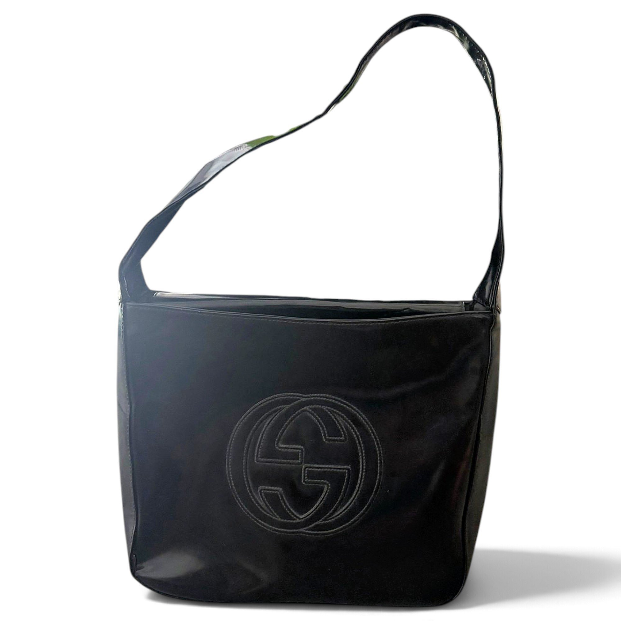 Soho Convertible patent leather handbag