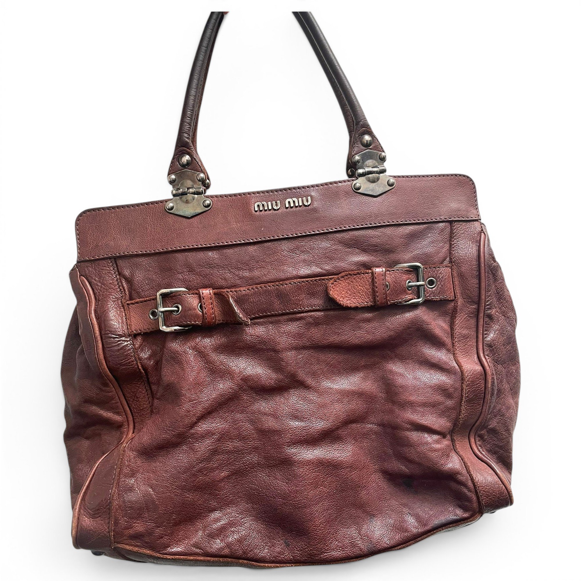 Leather handbag