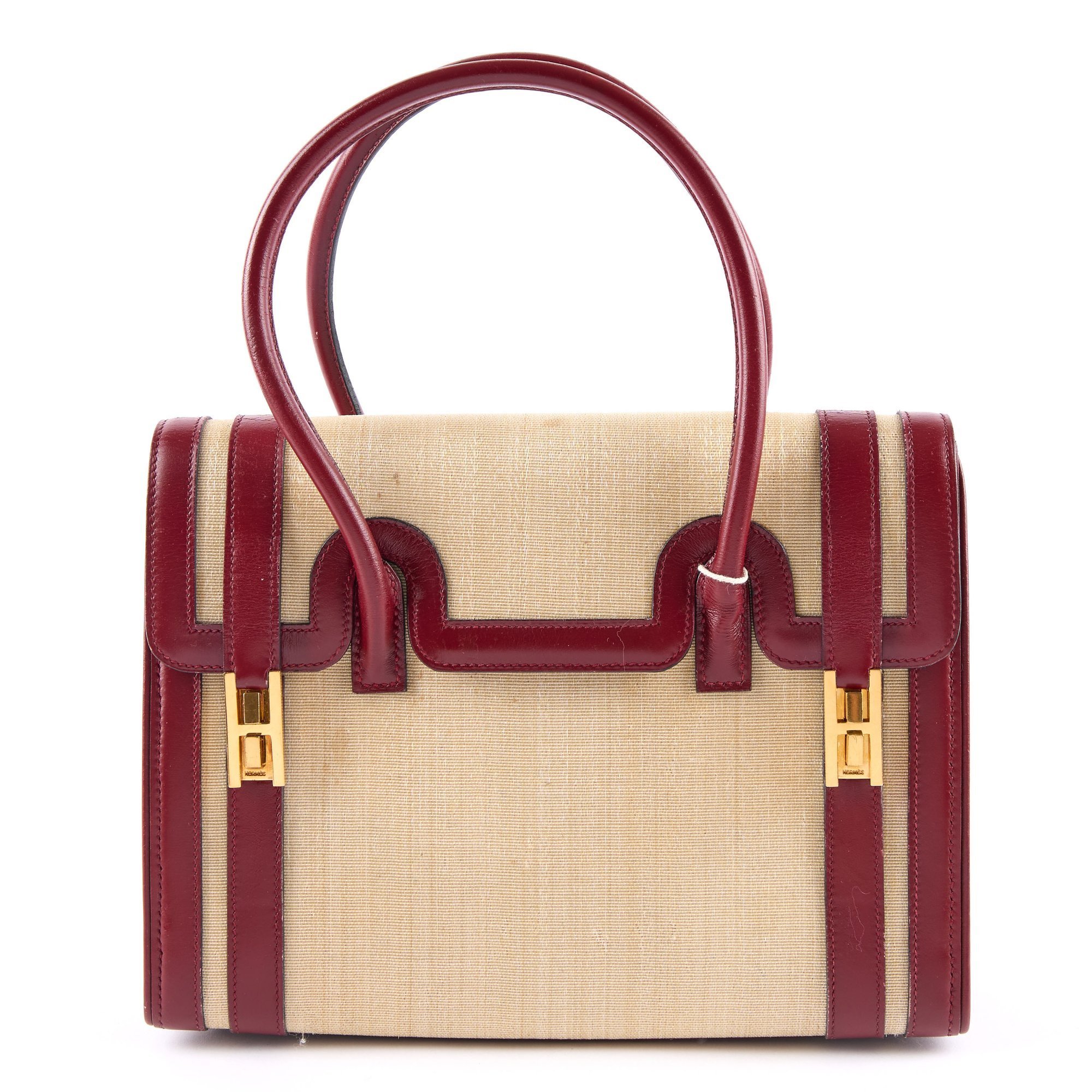 Drag leather handbag