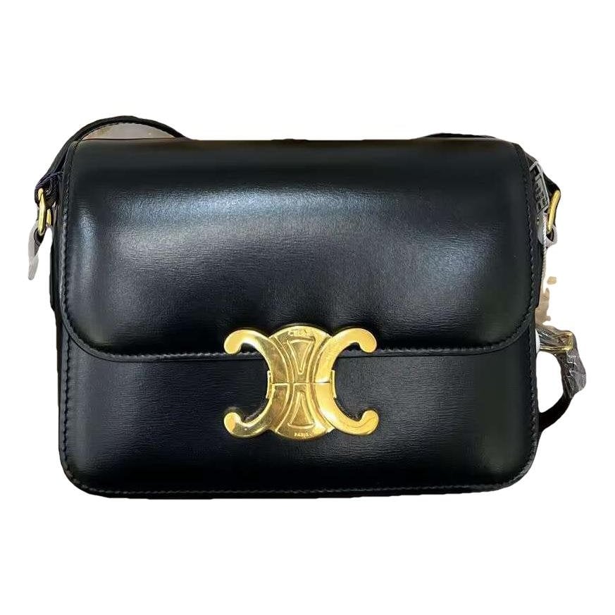 Triomphe leather handbag