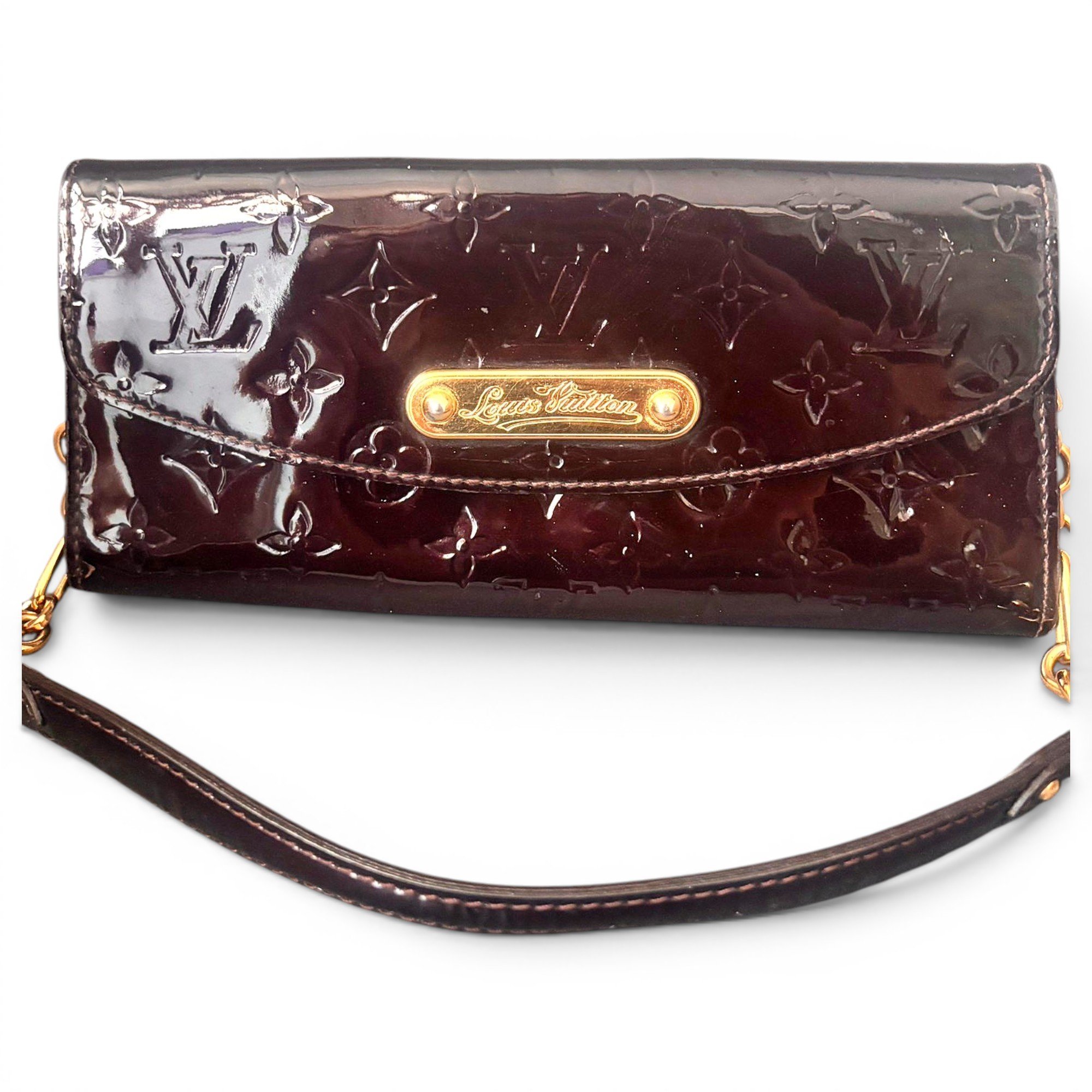 Sunset Boulevard leather clutch bag